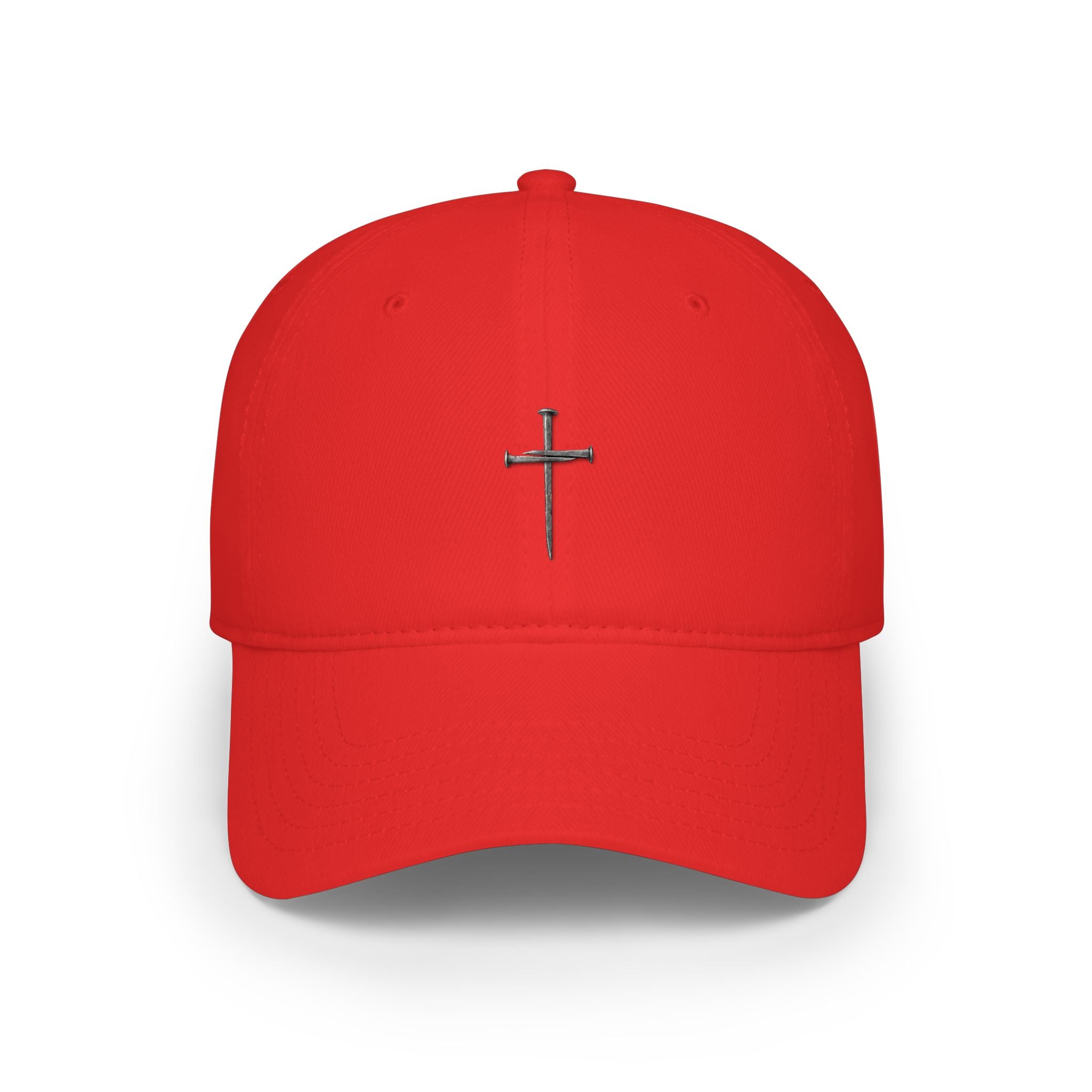 Nail Cross Baseball Cap — Minimal Faith Low-Profile Hat