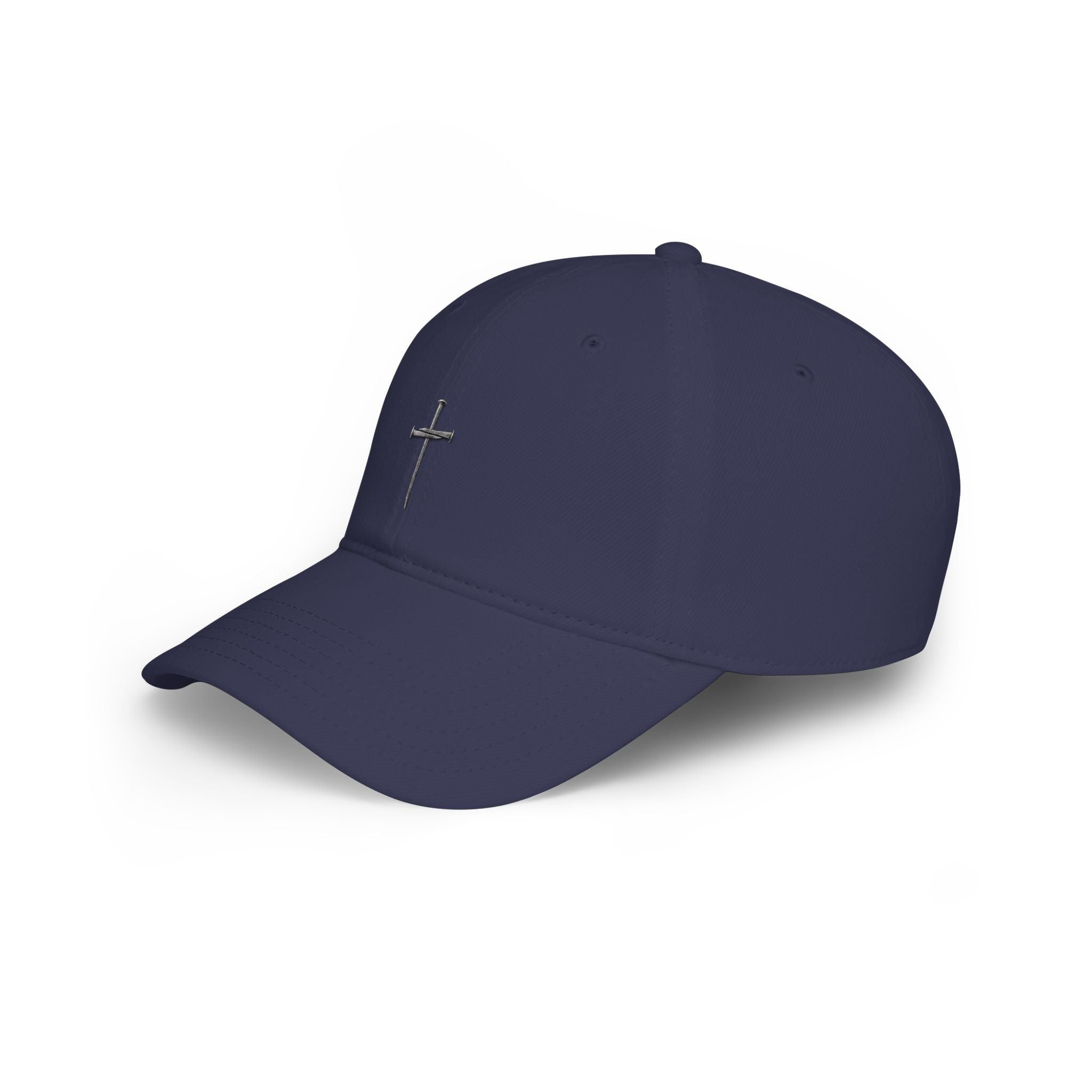 Nail Cross Baseball Cap — Minimal Faith Low-Profile Hat