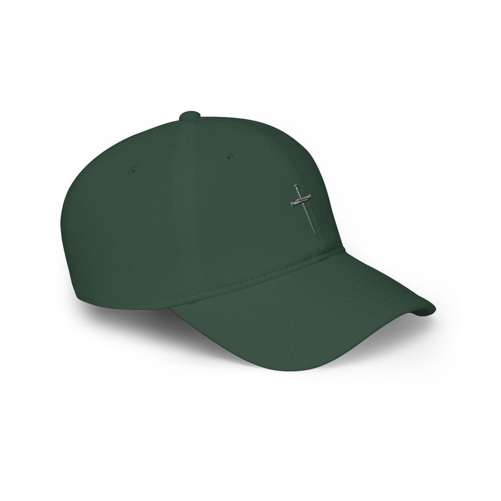 Nail Cross Baseball Cap — Minimal Faith Low-Profile Hat