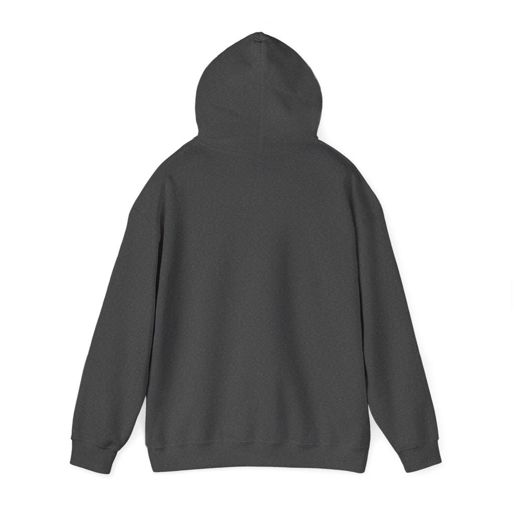 Minimal Cross Hoodie — Small Distressed Christian Cross Pullover