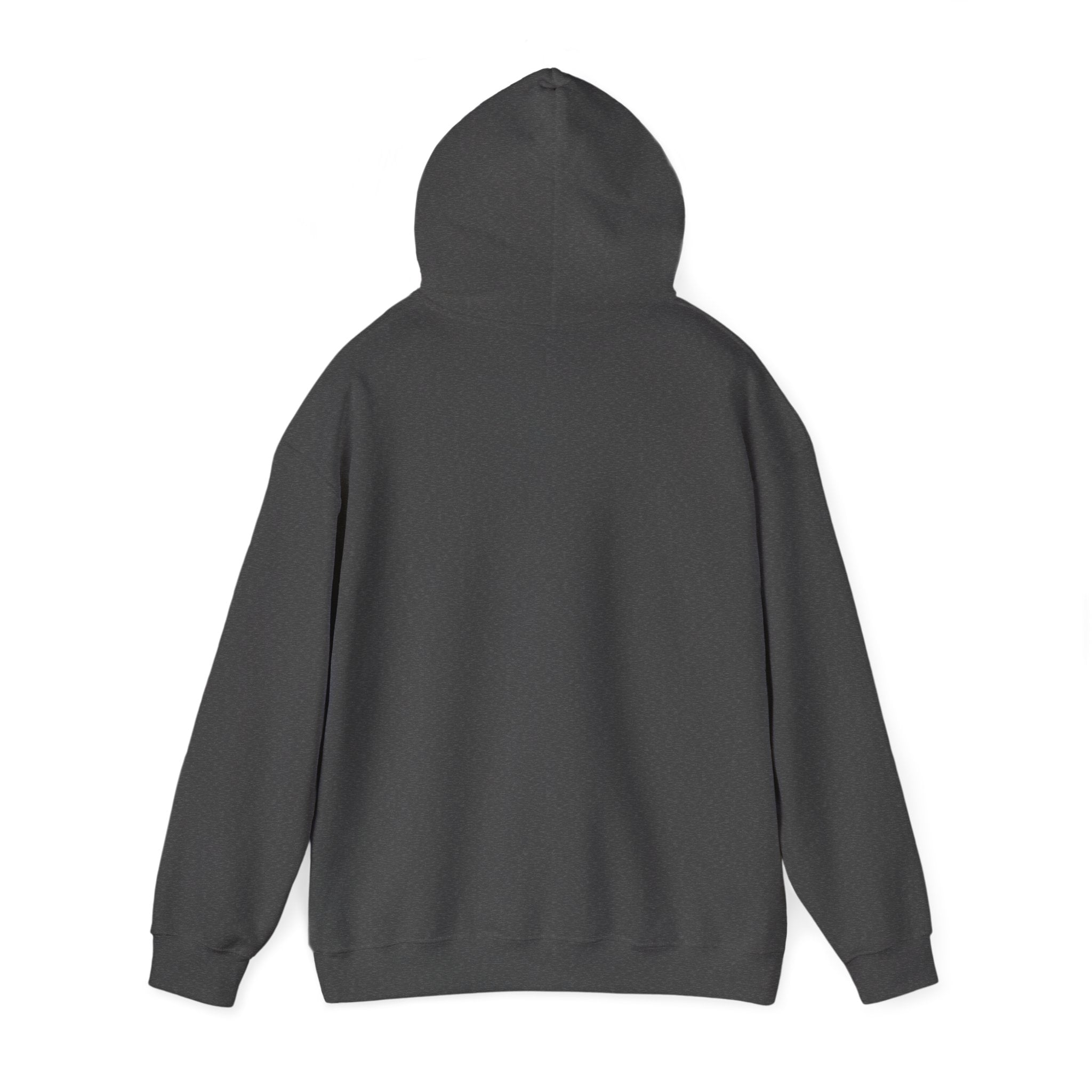 Minimal Cross Hoodie — Small Distressed Christian Cross Pullover
