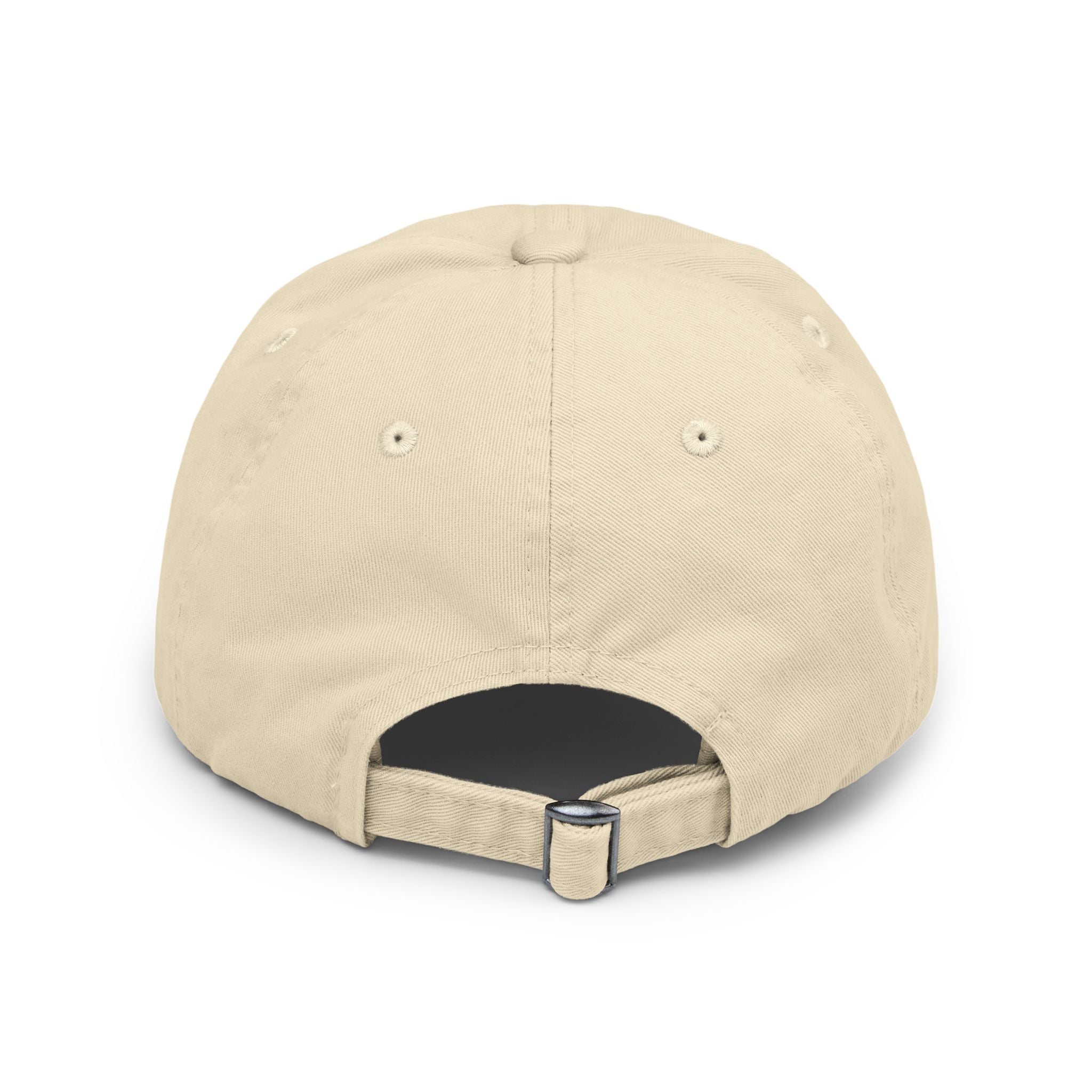 Distressed Black Cap with Silver Cross Embroidery — Faith-Inspired Baseball Hat