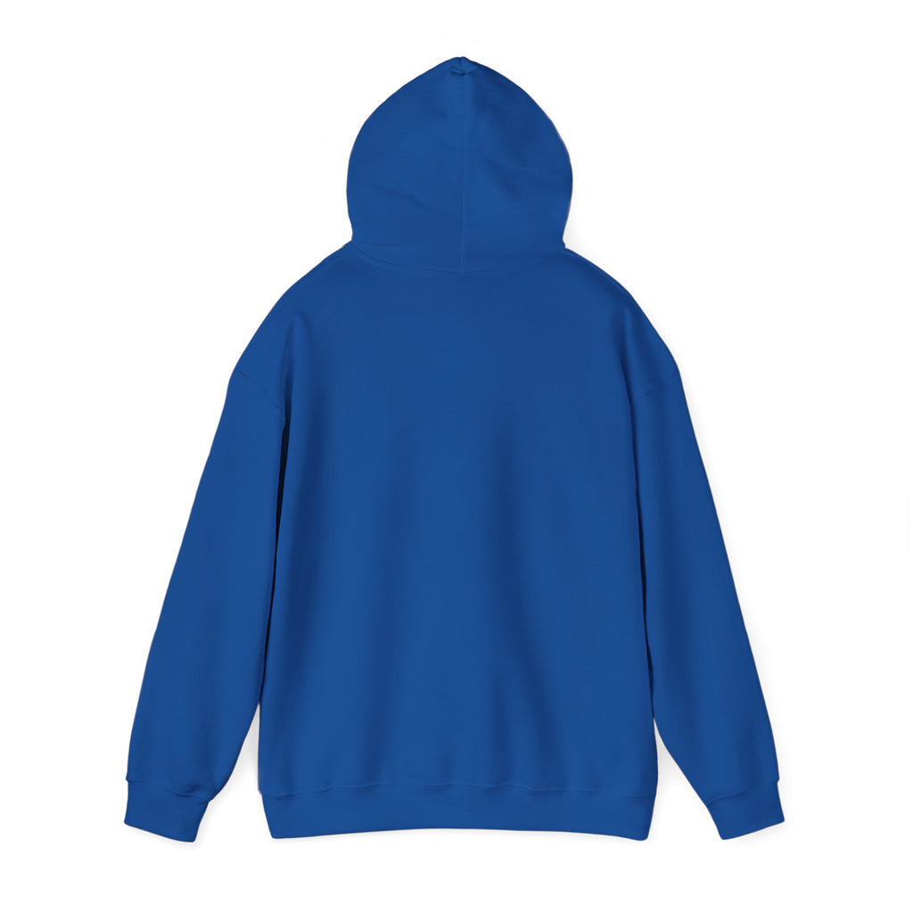Minimal Cross Hoodie — Small Distressed Christian Cross Pullover