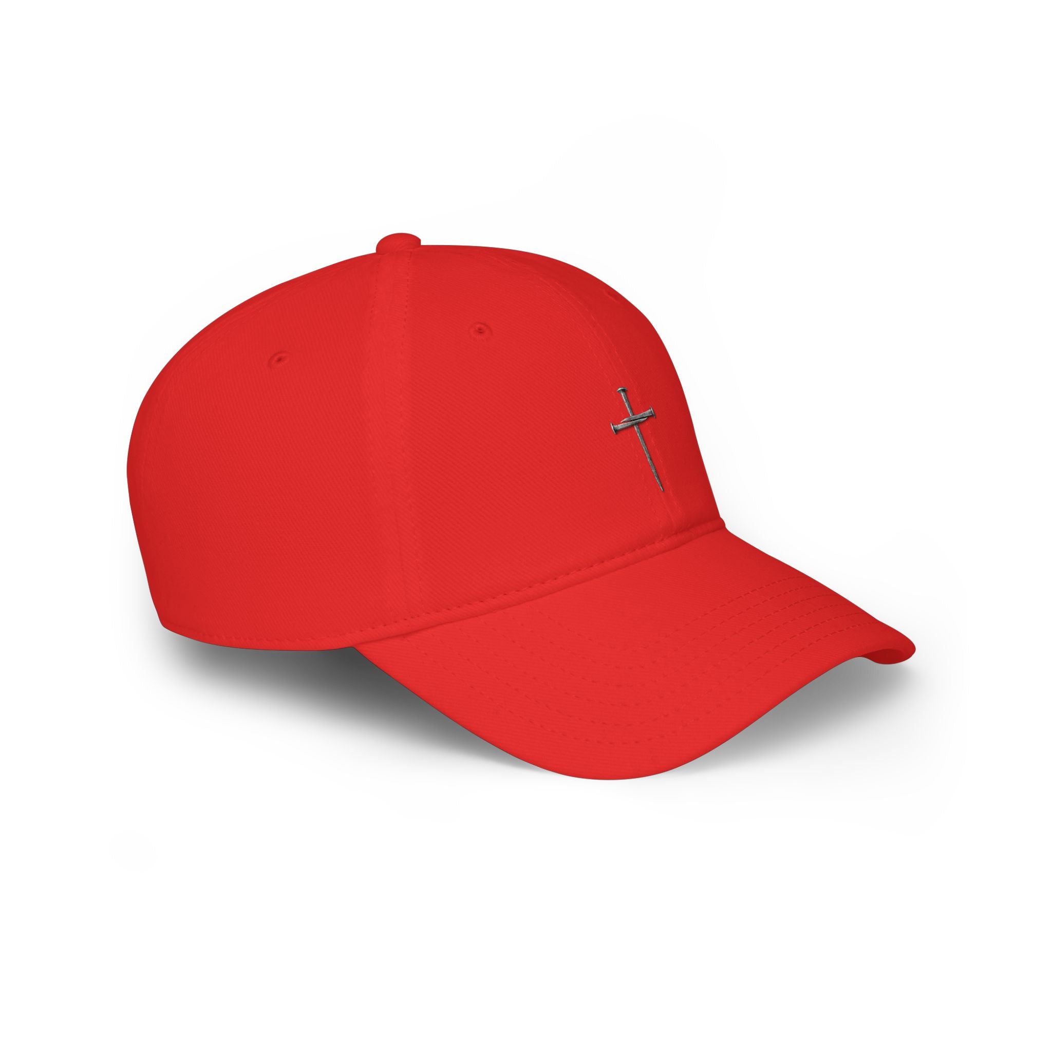 Nail Cross Baseball Cap — Minimal Faith Low-Profile Hat