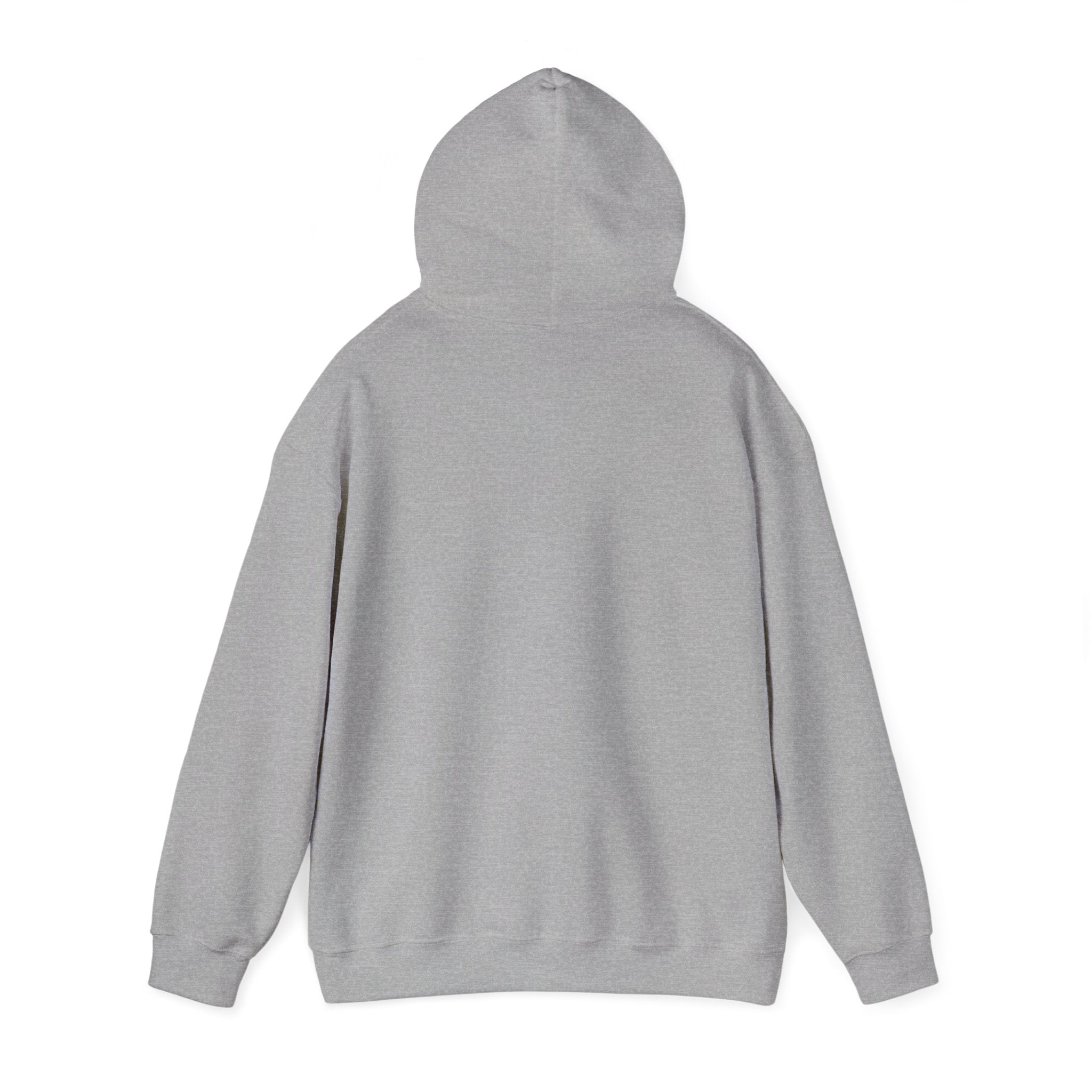 Minimal Cross Hoodie — Small Distressed Christian Cross Pullover