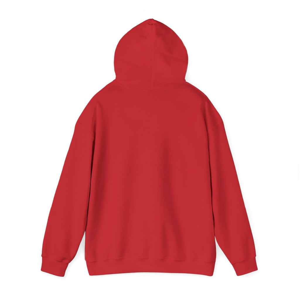 Minimal Cross Hoodie — Small Distressed Christian Cross Pullover
