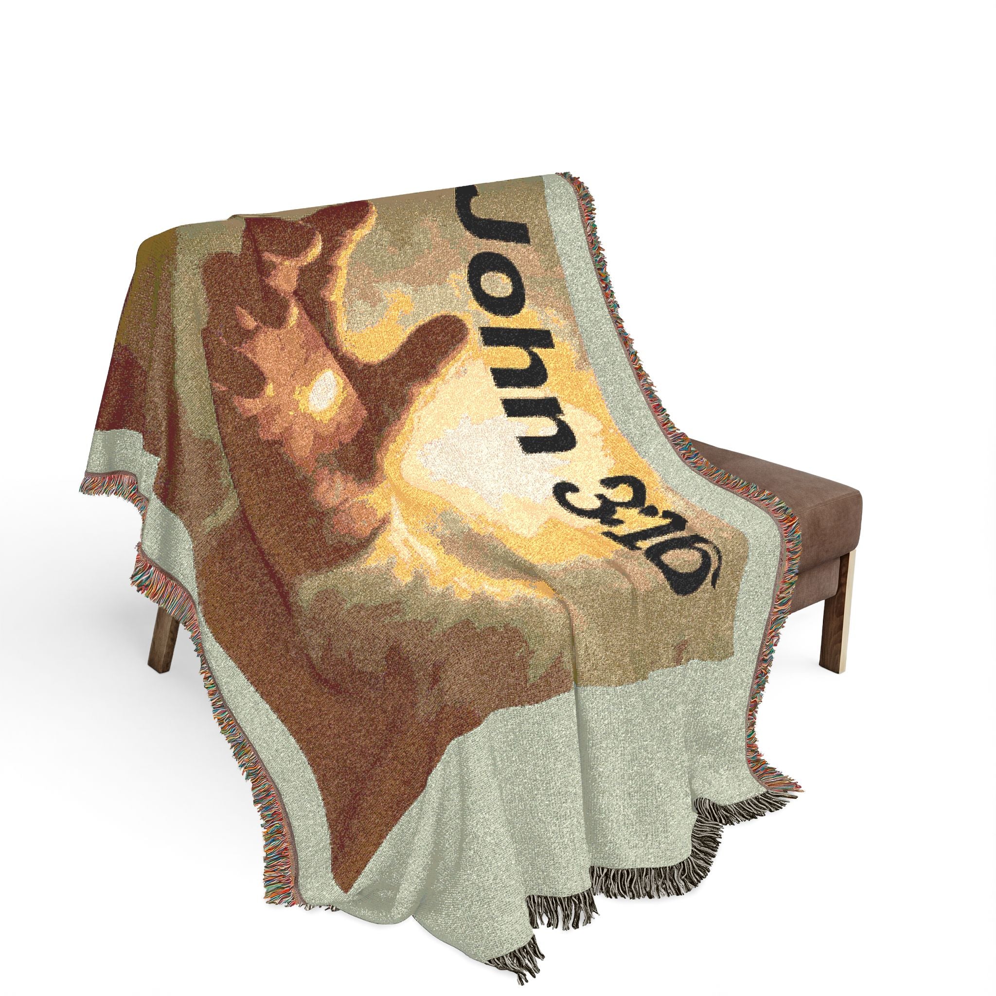 John 3:16 Woven Christian Blanket