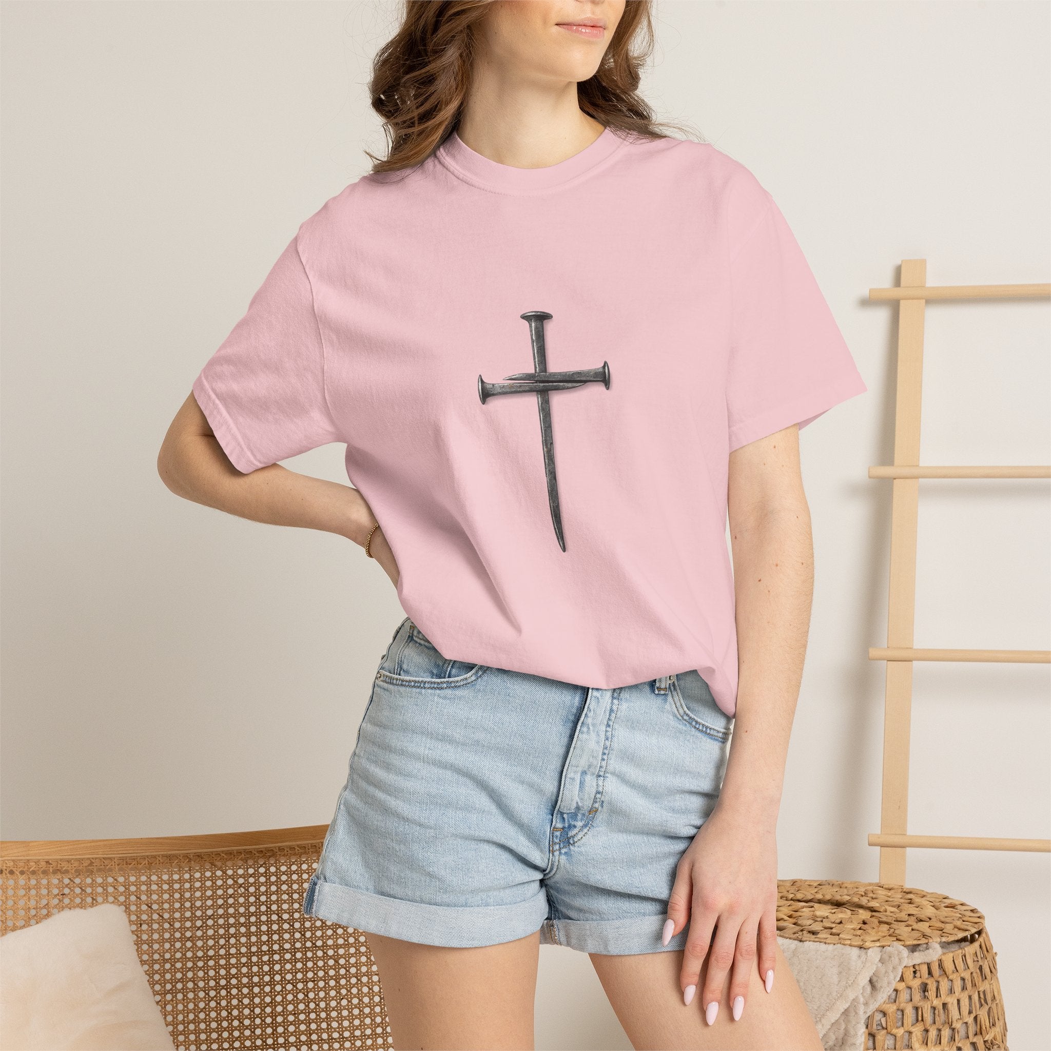 Nail Cross Graphic T-Shirt
