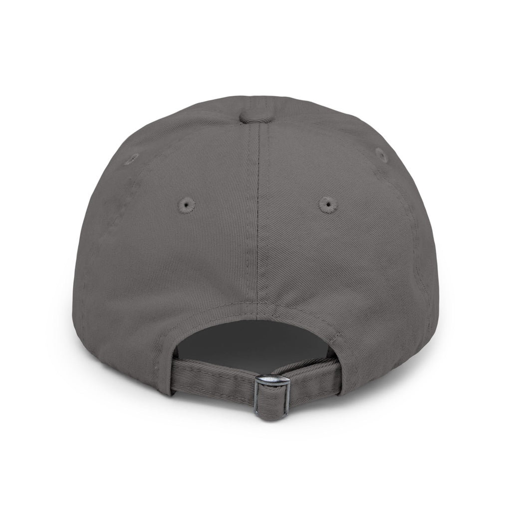 Distressed Black Cap with Silver Cross Embroidery — Faith-Inspired Baseball Hat