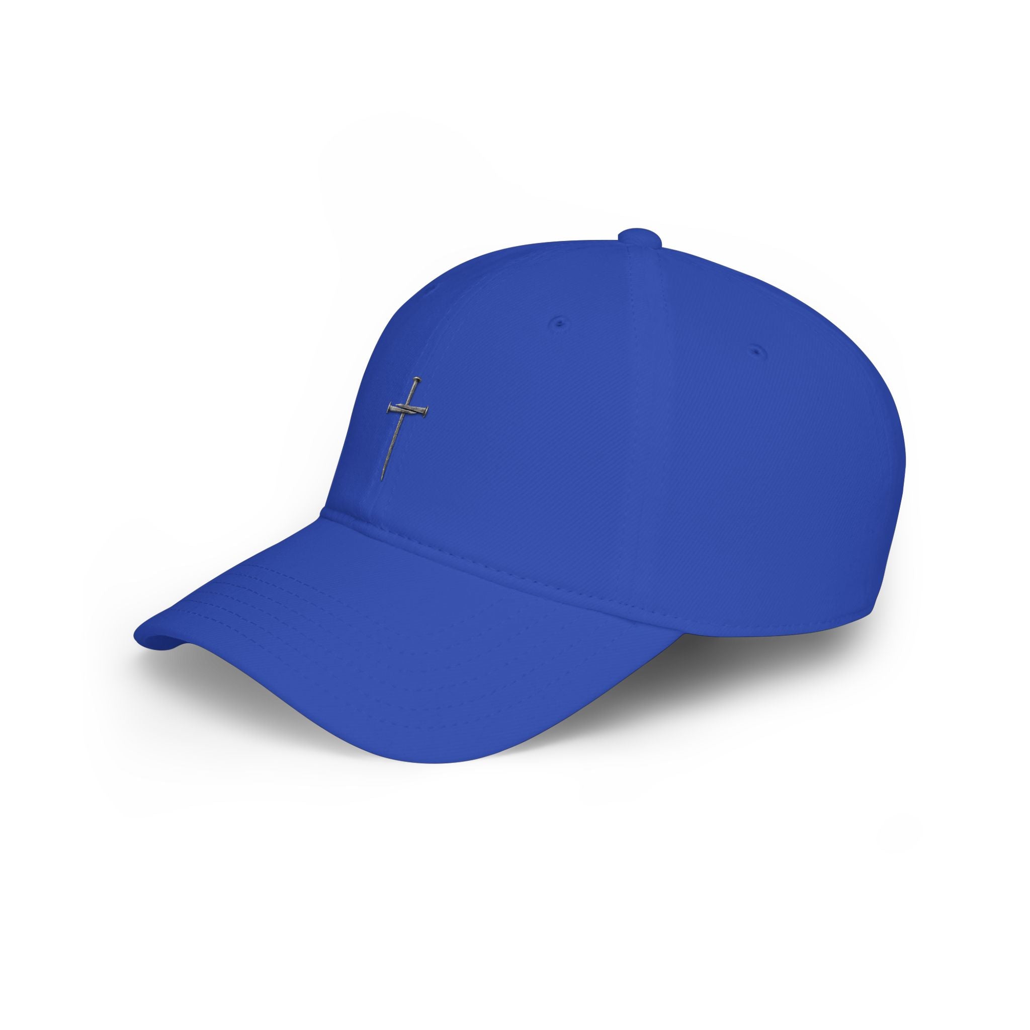 Nail Cross Baseball Cap — Minimal Faith Low-Profile Hat