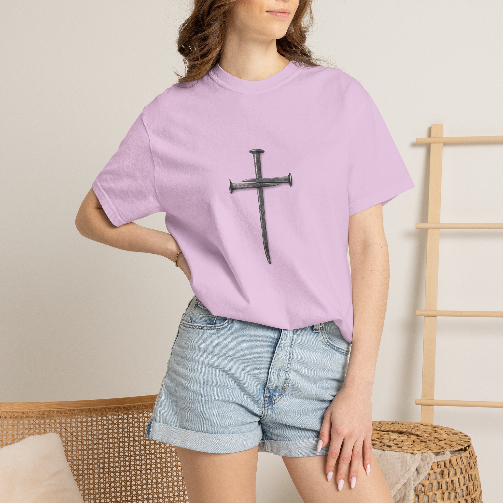 Nail Cross Graphic T-Shirt