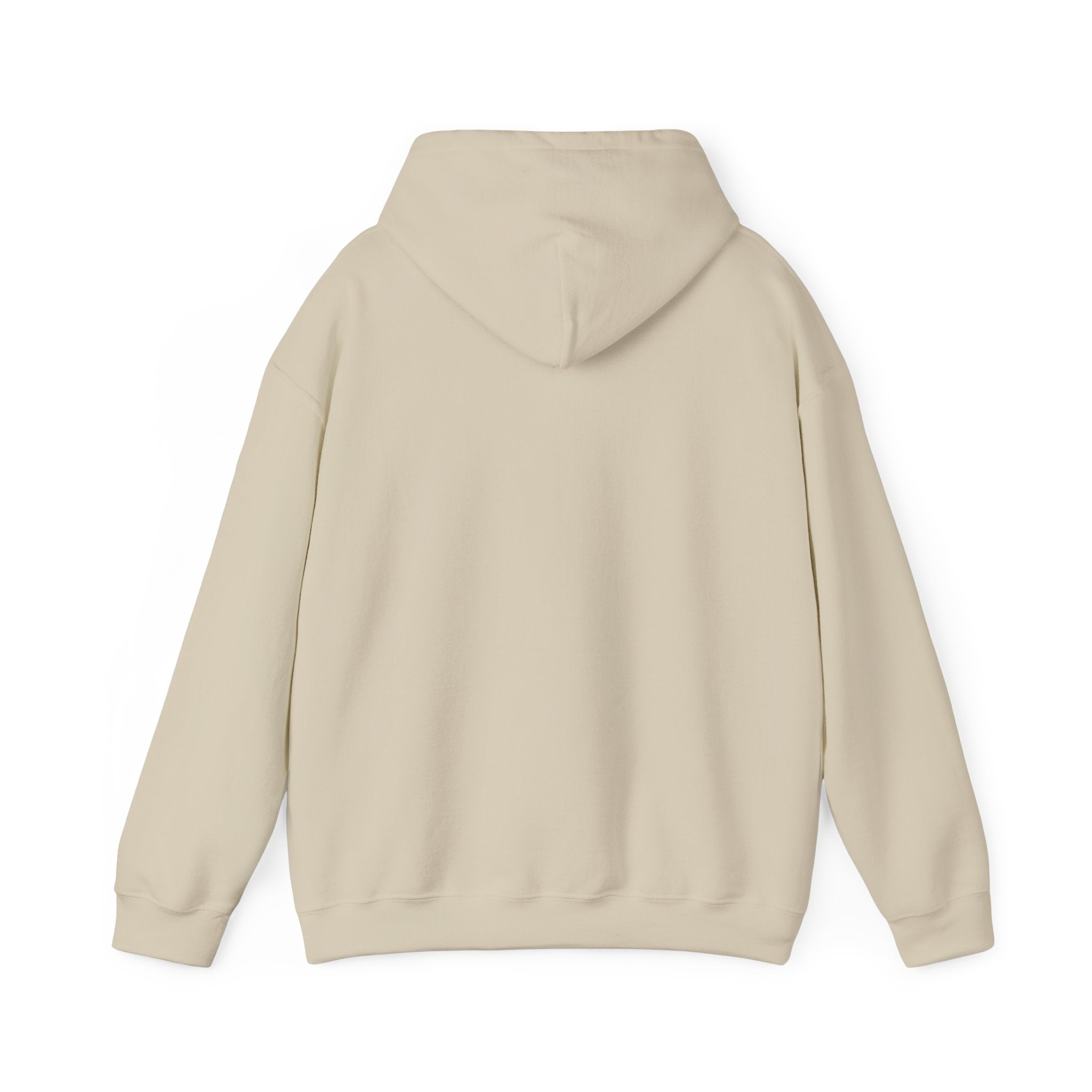 Minimal Cross Hoodie — Small Distressed Christian Cross Pullover