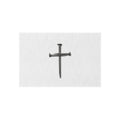 Nail Cross Outdoor Rug — Minimal Christian Patio Mat