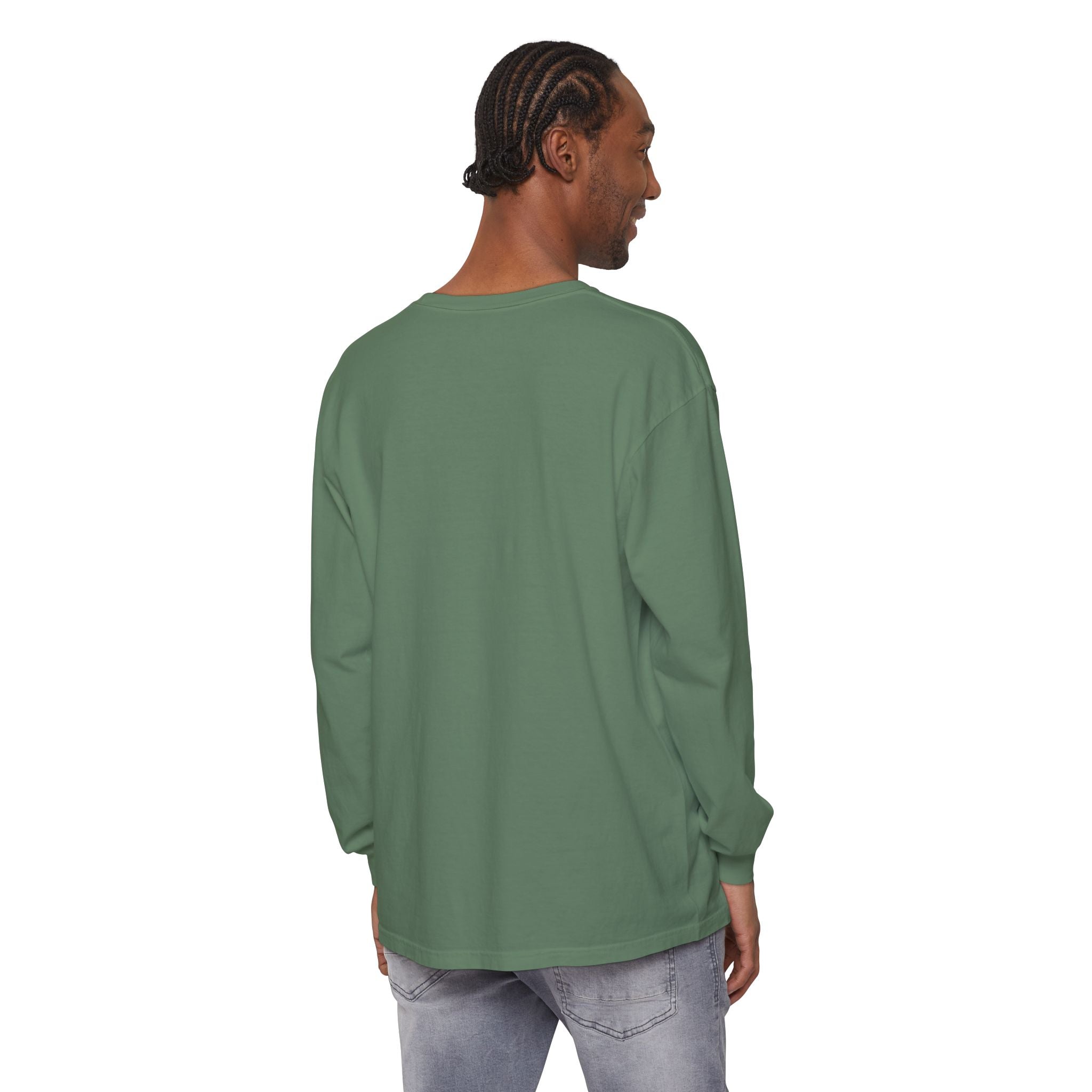 Nail Cross Long Sleeve Tee — Minimal Christian Faith Shirt