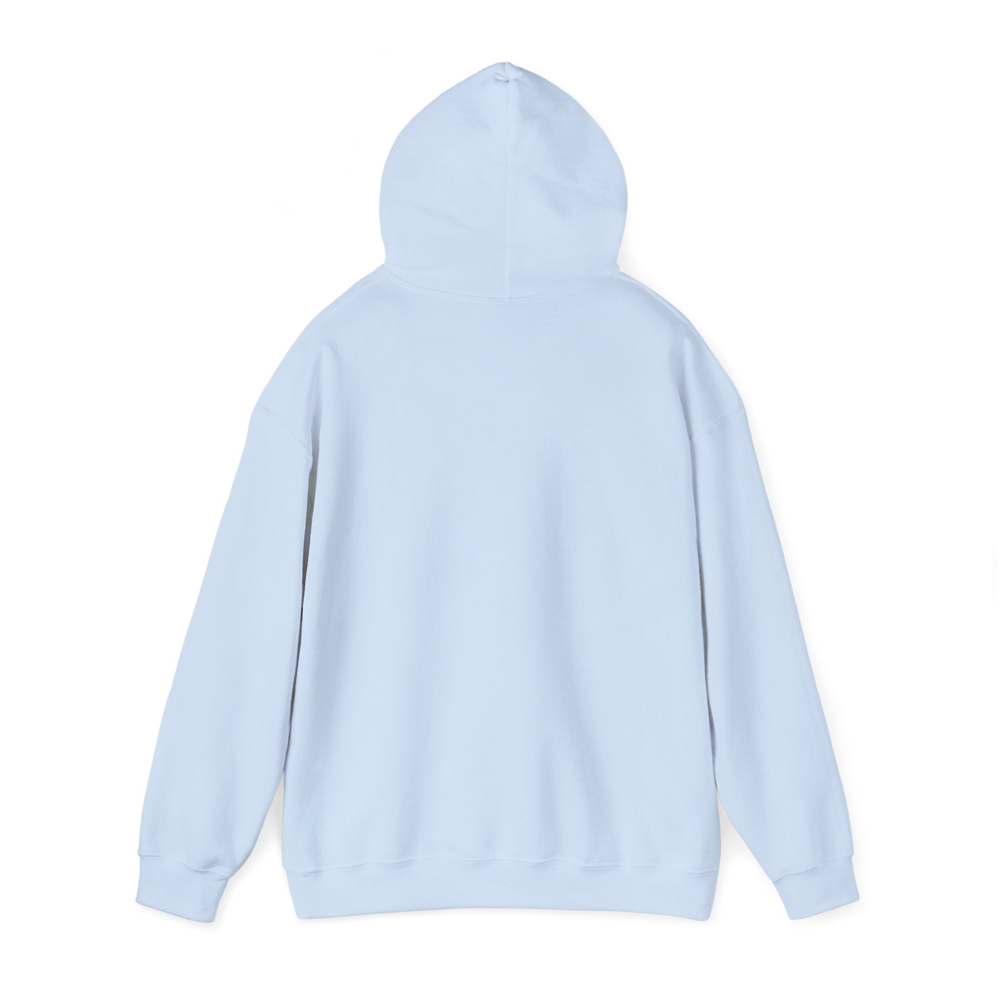 Minimal Cross Hoodie — Small Distressed Christian Cross Pullover