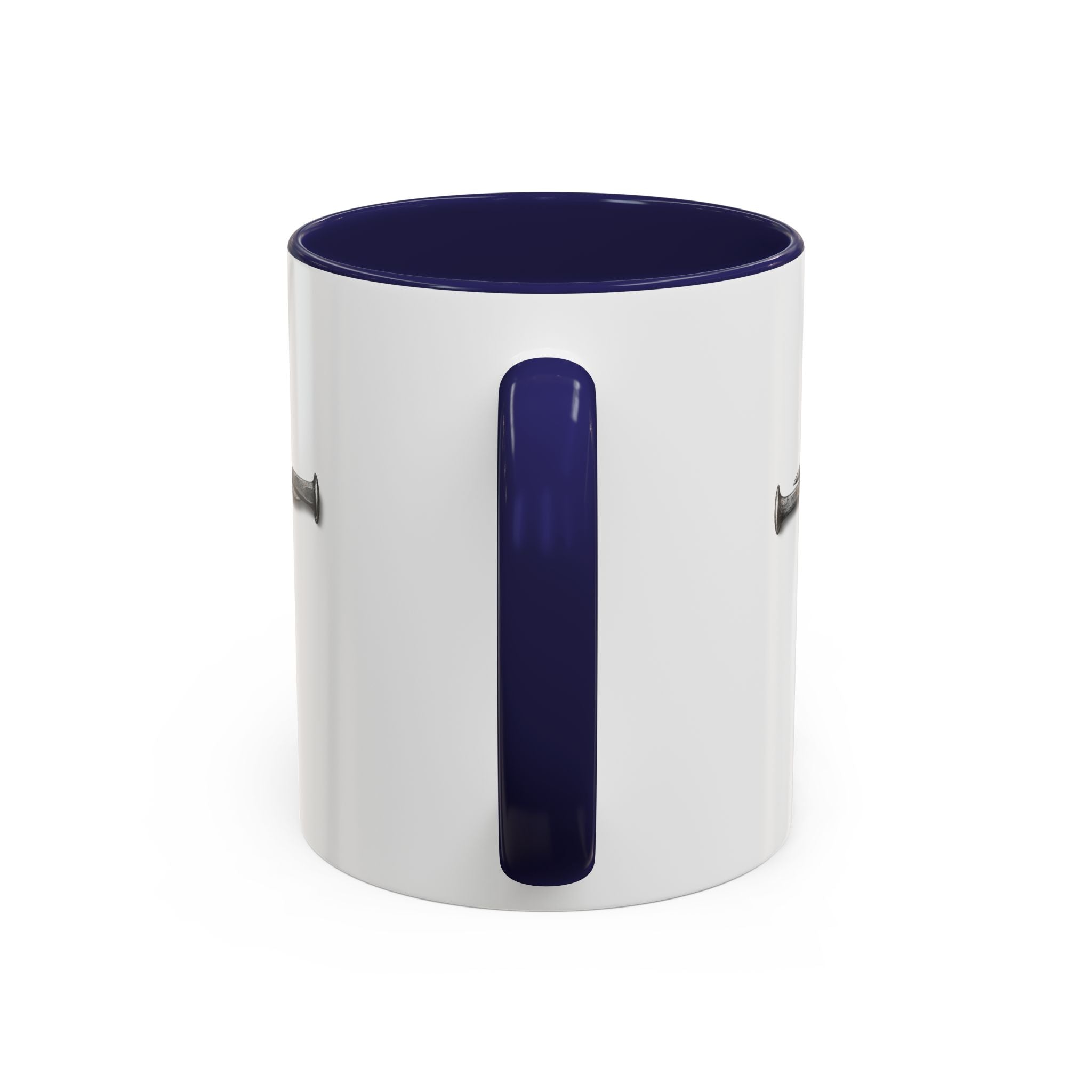 Nail Cross Accent Coffee Mug — Minimal Christian Faith 11/15oz