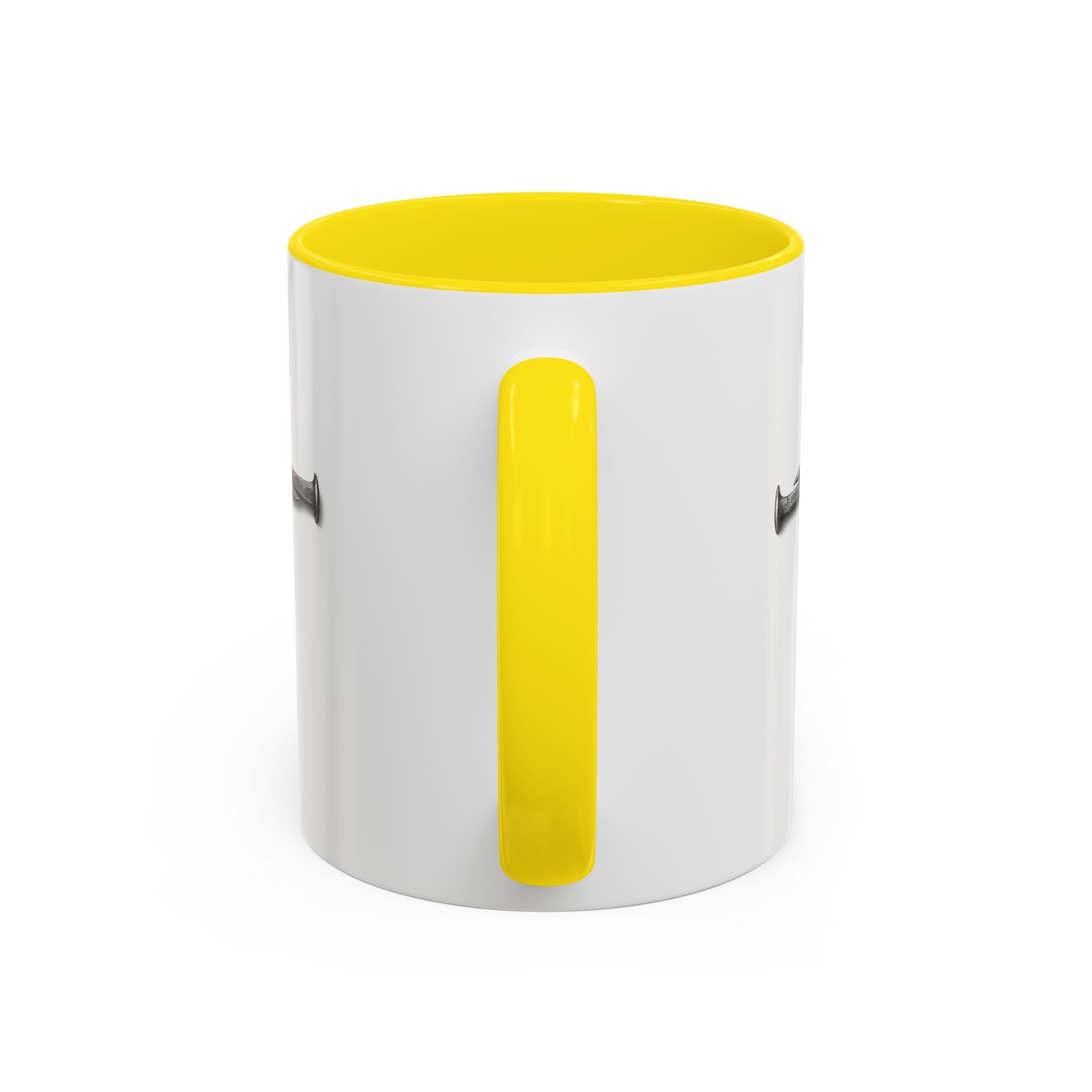 Nail Cross Accent Coffee Mug — Minimal Christian Faith 11/15oz