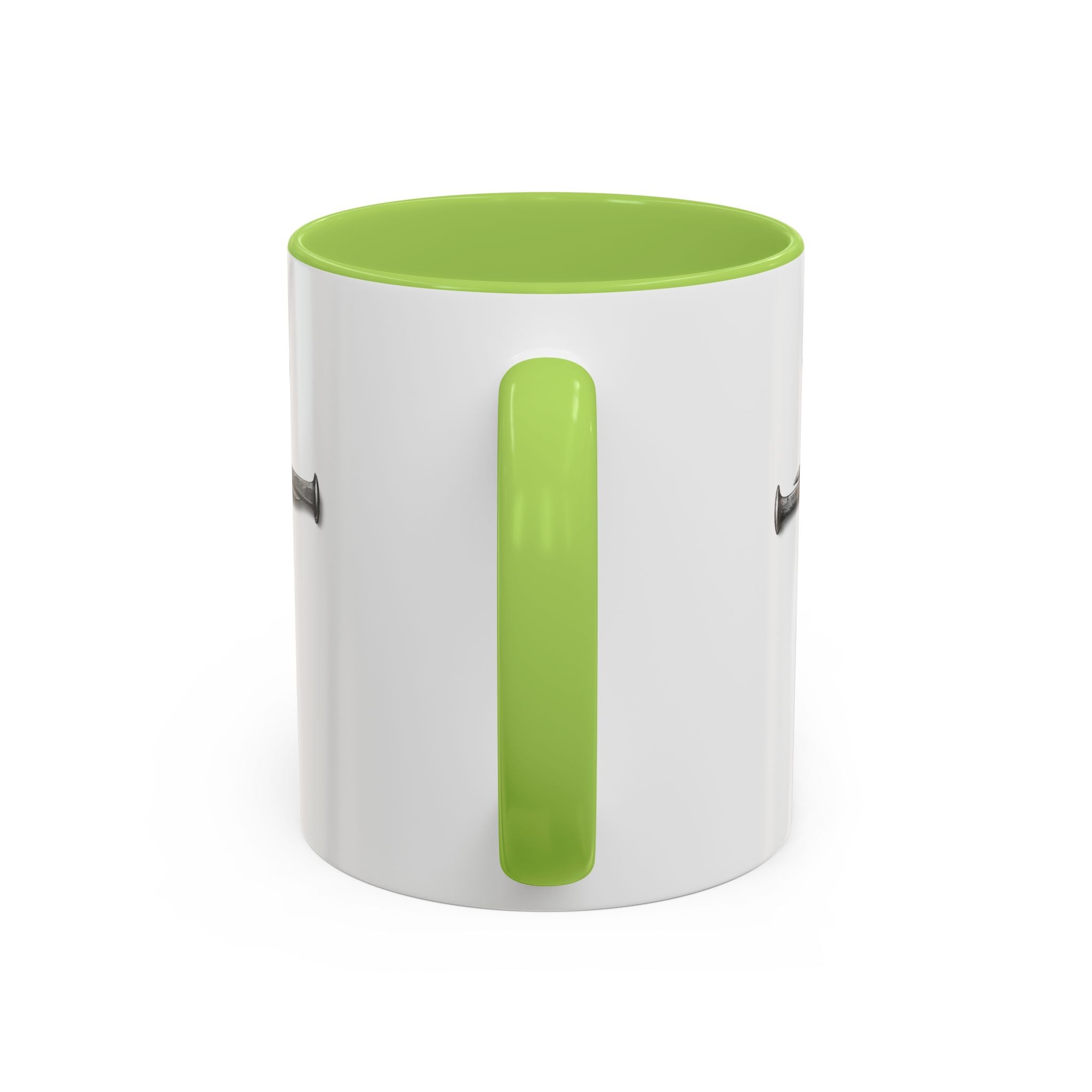 Nail Cross Accent Coffee Mug — Minimal Christian Faith 11/15oz