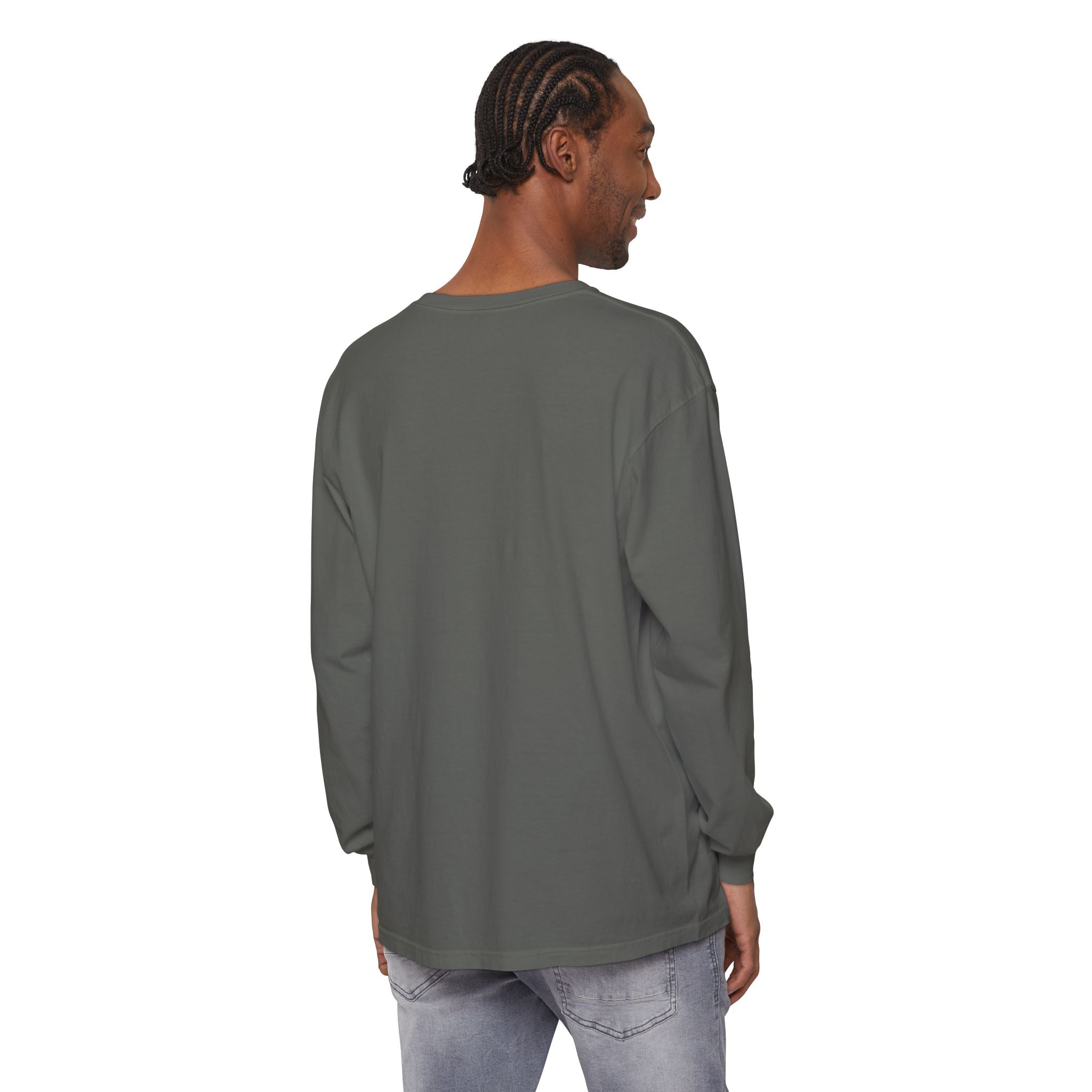Nail Cross Long Sleeve Tee — Minimal Christian Faith Shirt