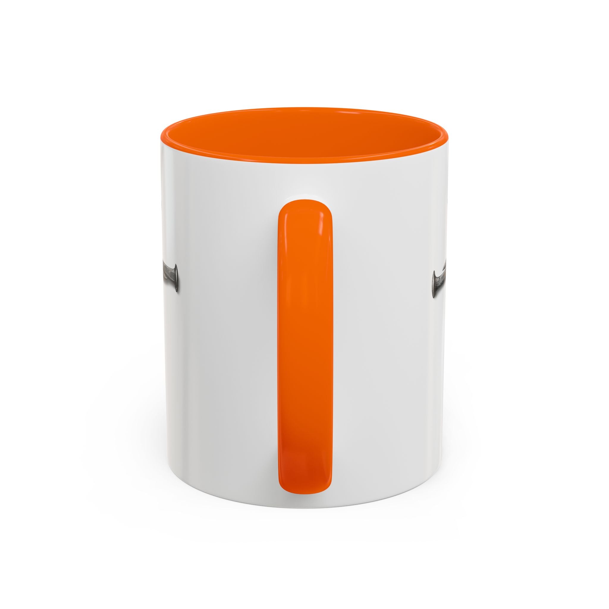 Nail Cross Accent Coffee Mug — Minimal Christian Faith 11/15oz