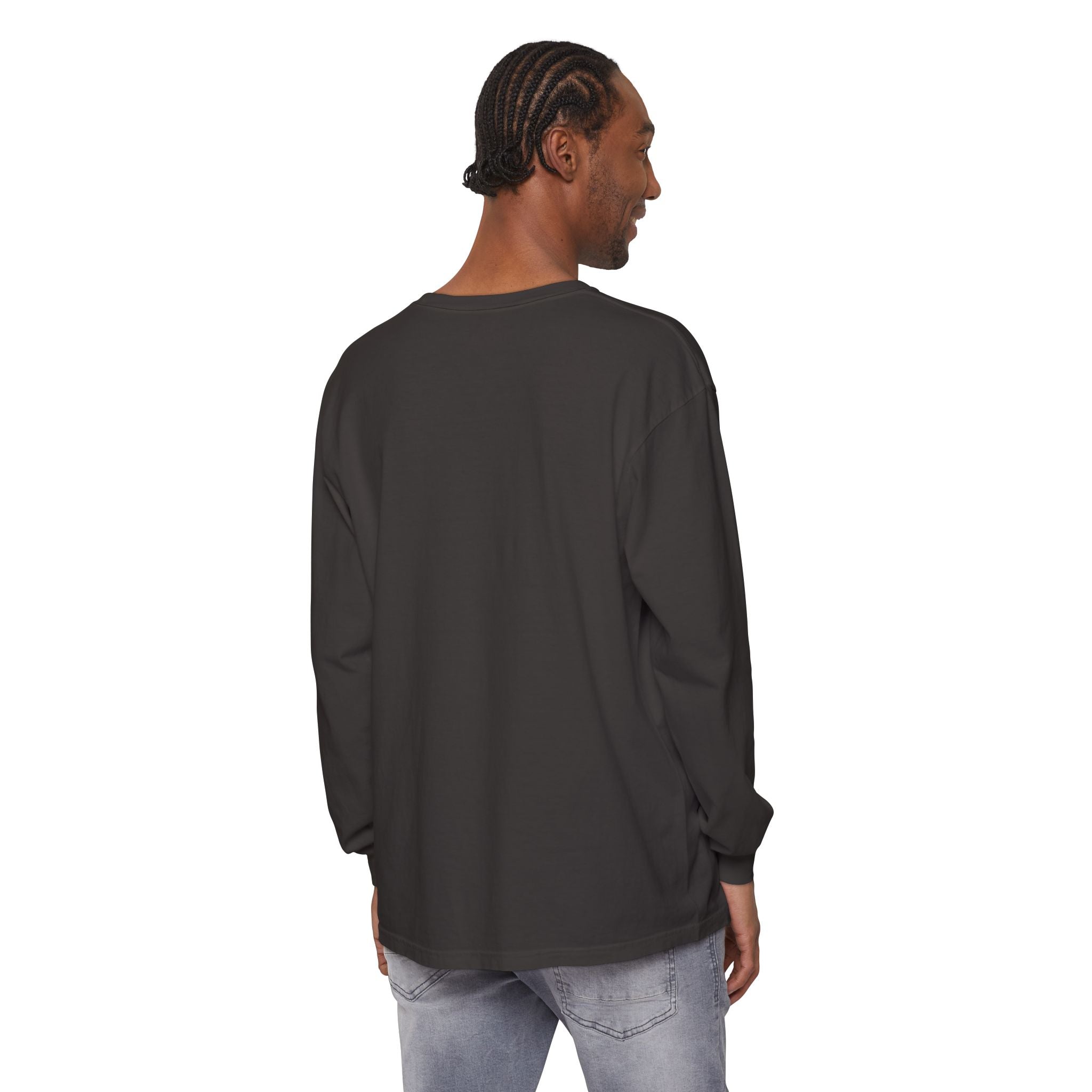 Nail Cross Long Sleeve Tee — Minimal Christian Faith Shirt