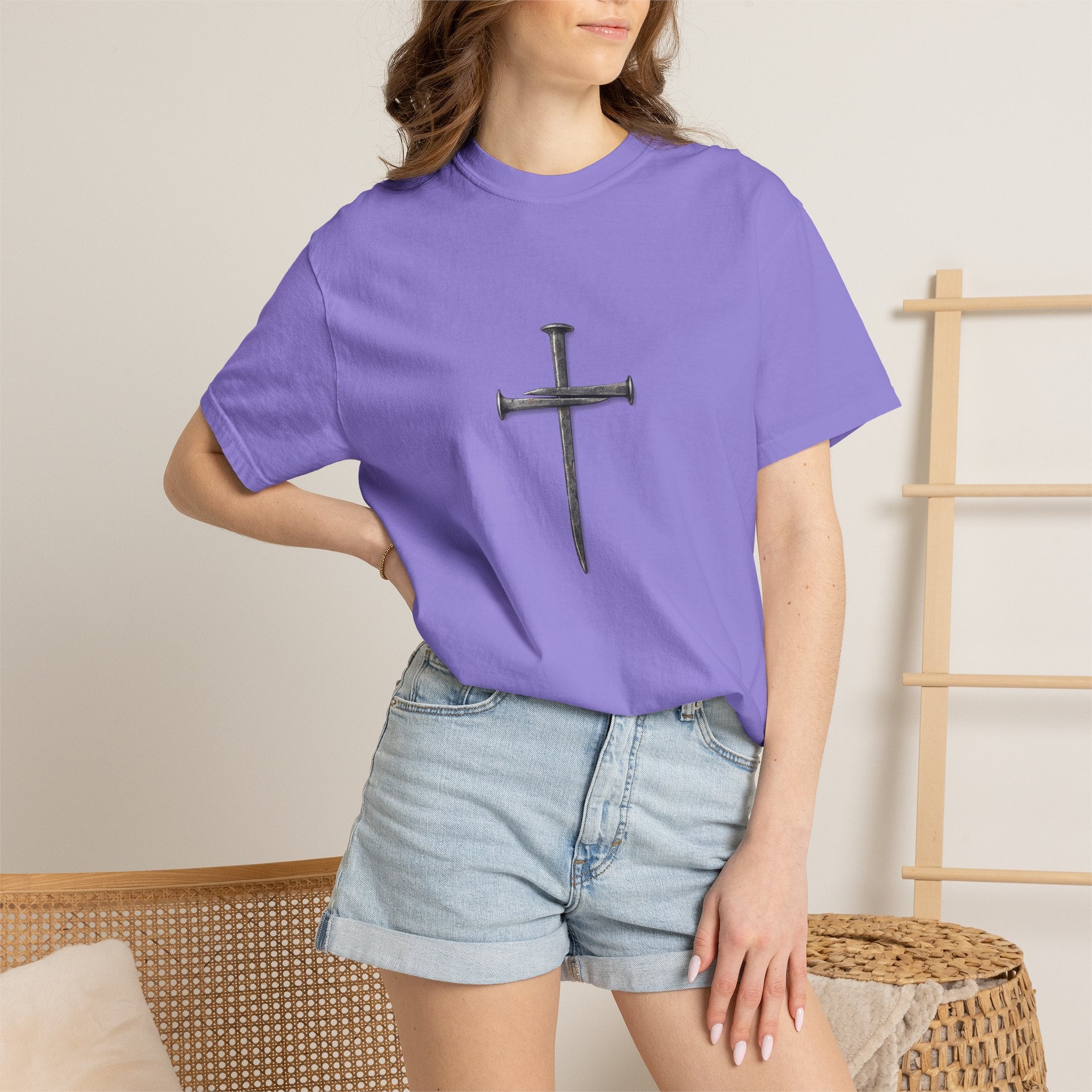 Nail Cross Graphic T-Shirt
