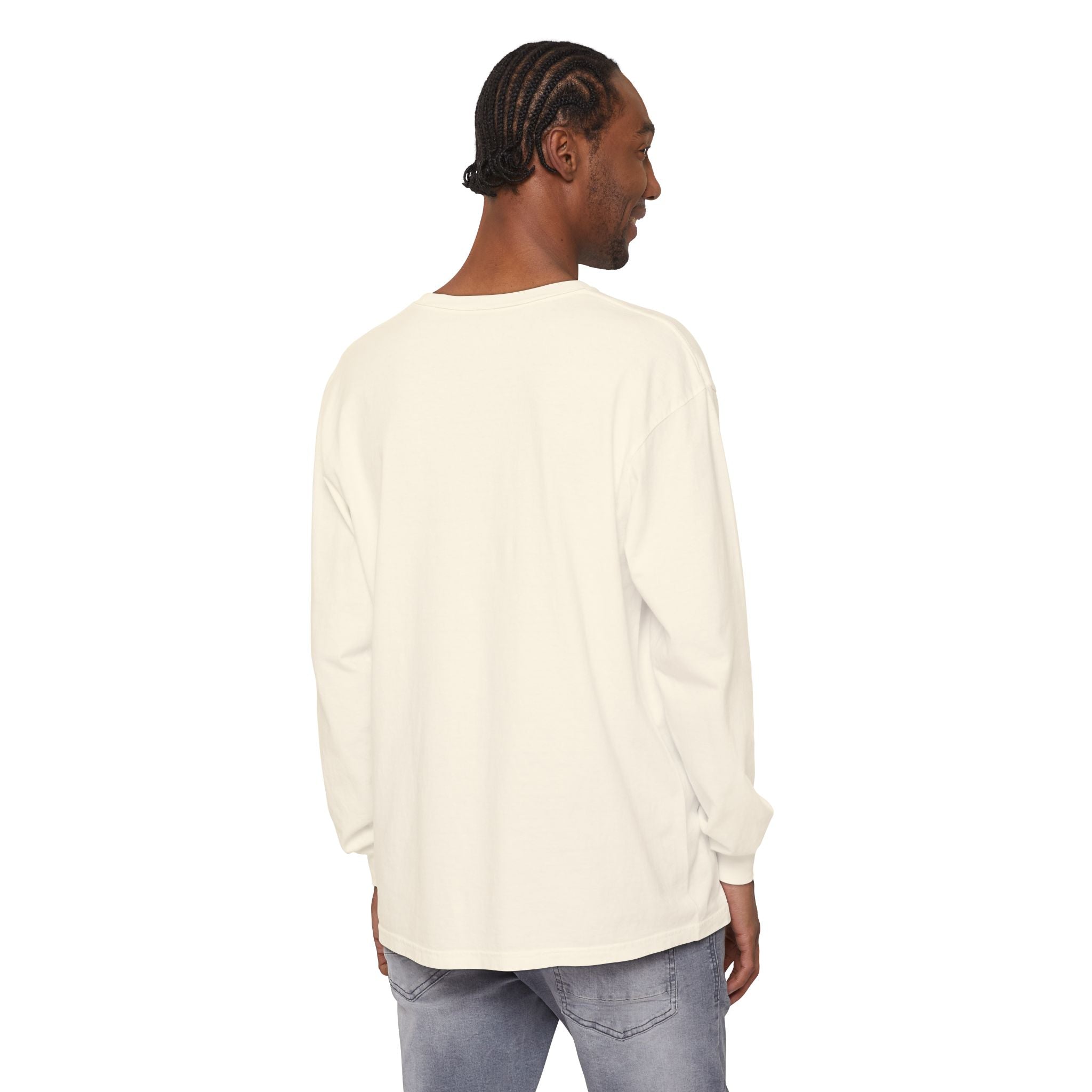 Nail Cross Long Sleeve Tee — Minimal Christian Faith Shirt