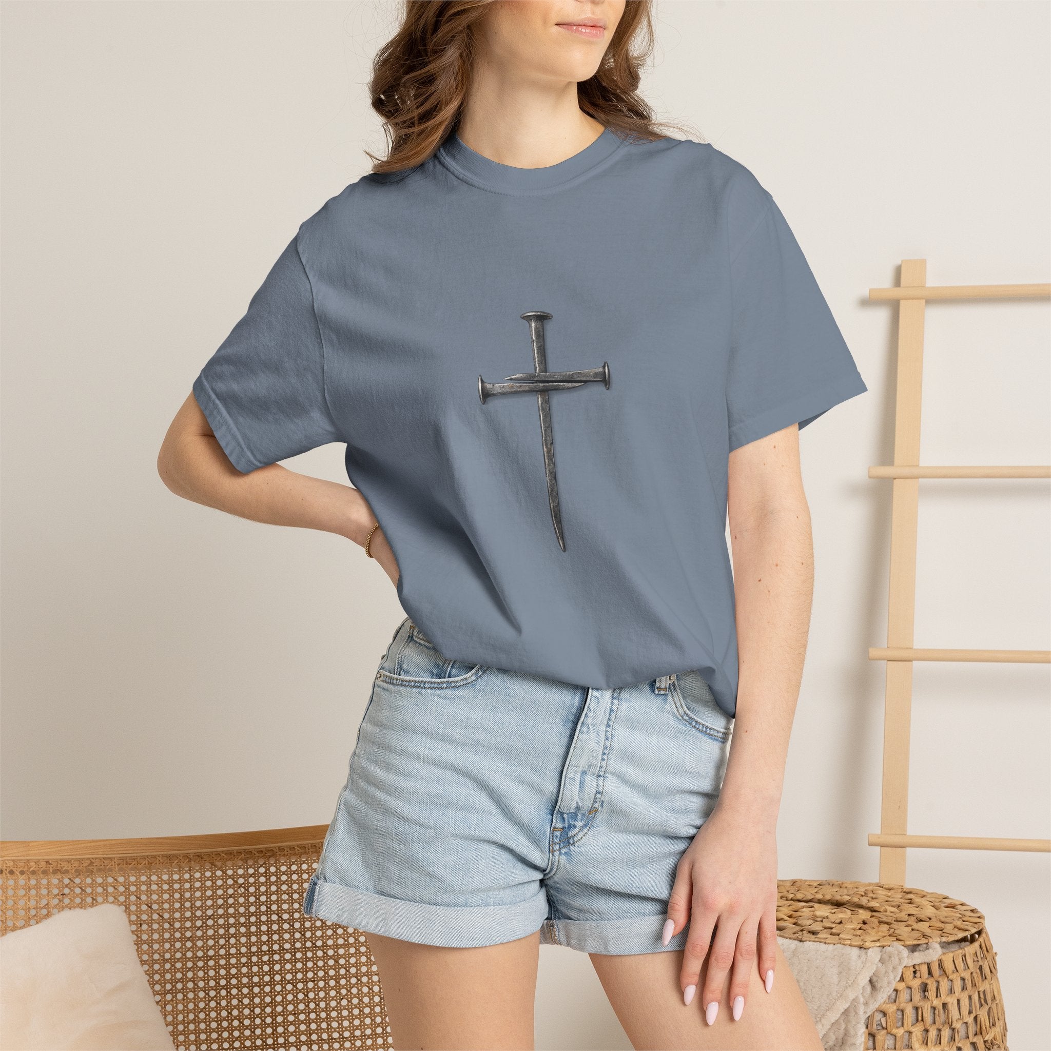 Nail Cross Graphic T-Shirt