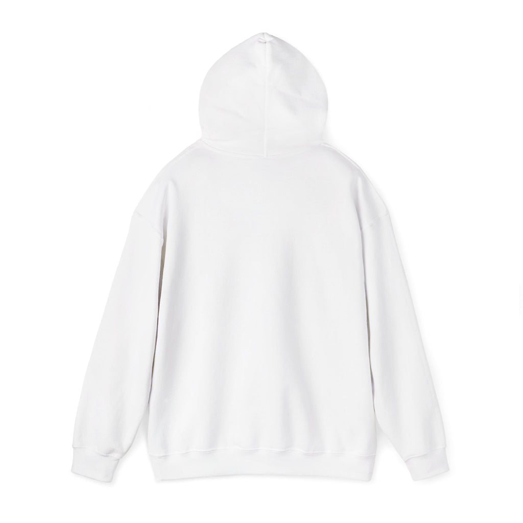 Minimal Cross Hoodie — Small Distressed Christian Cross Pullover