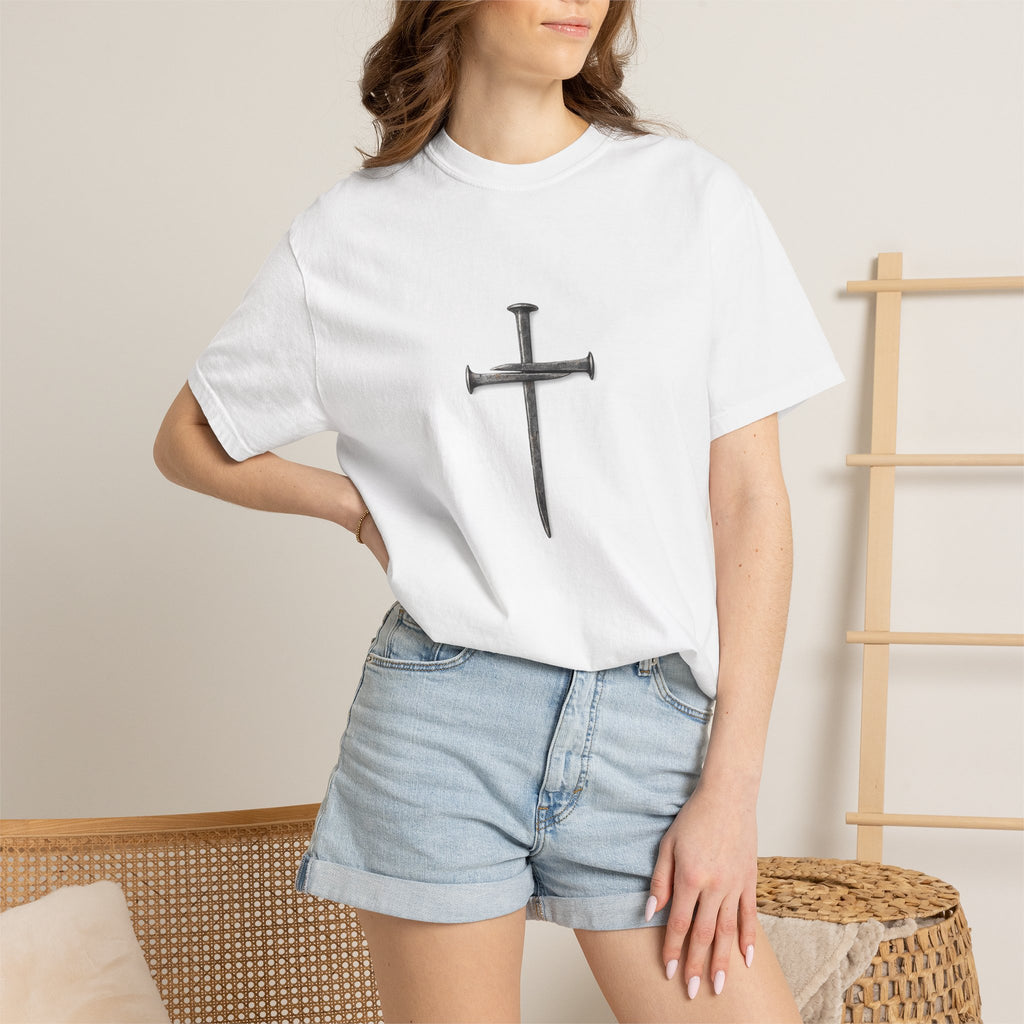Nail Cross Graphic T-Shirt