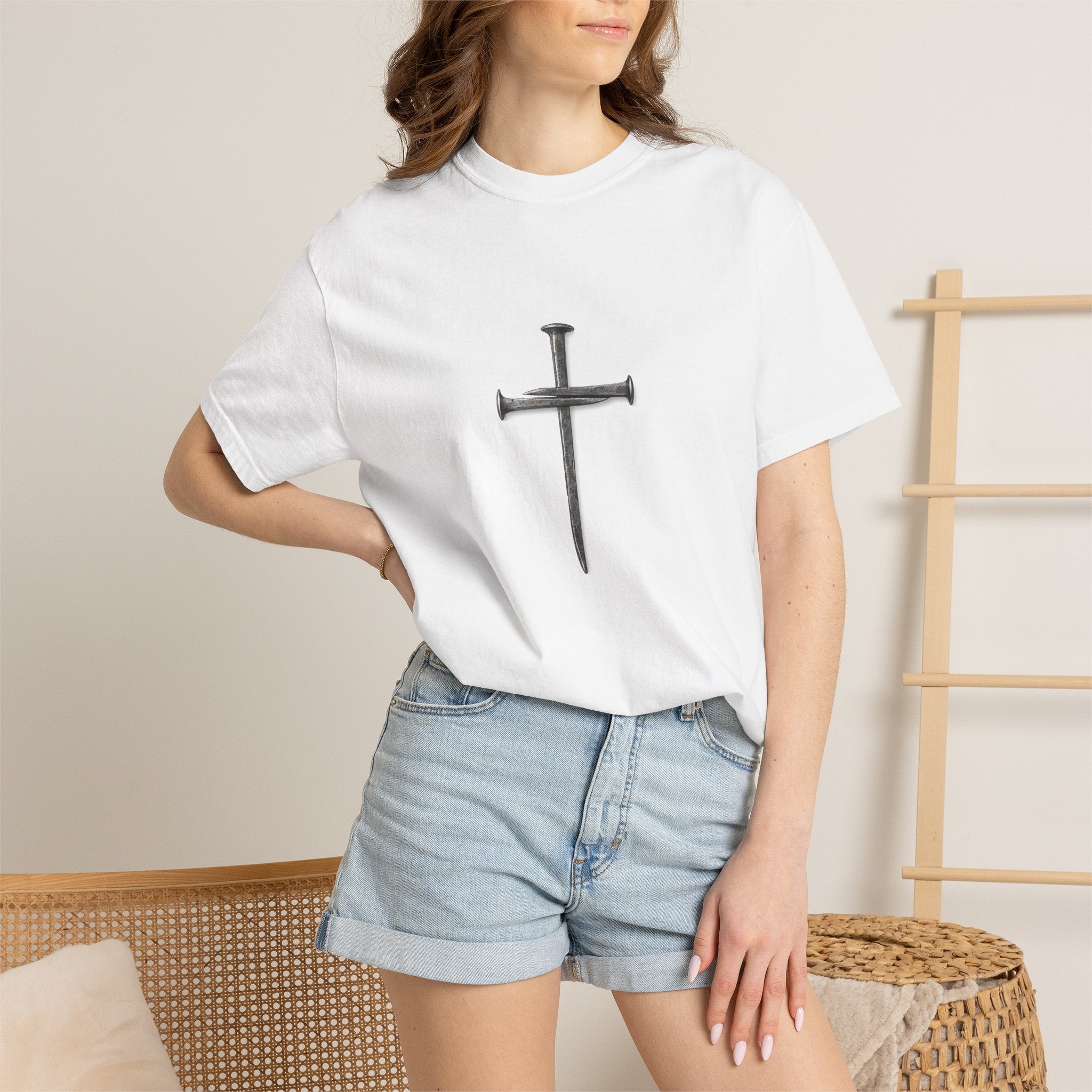 Nail Cross Graphic T-Shirt