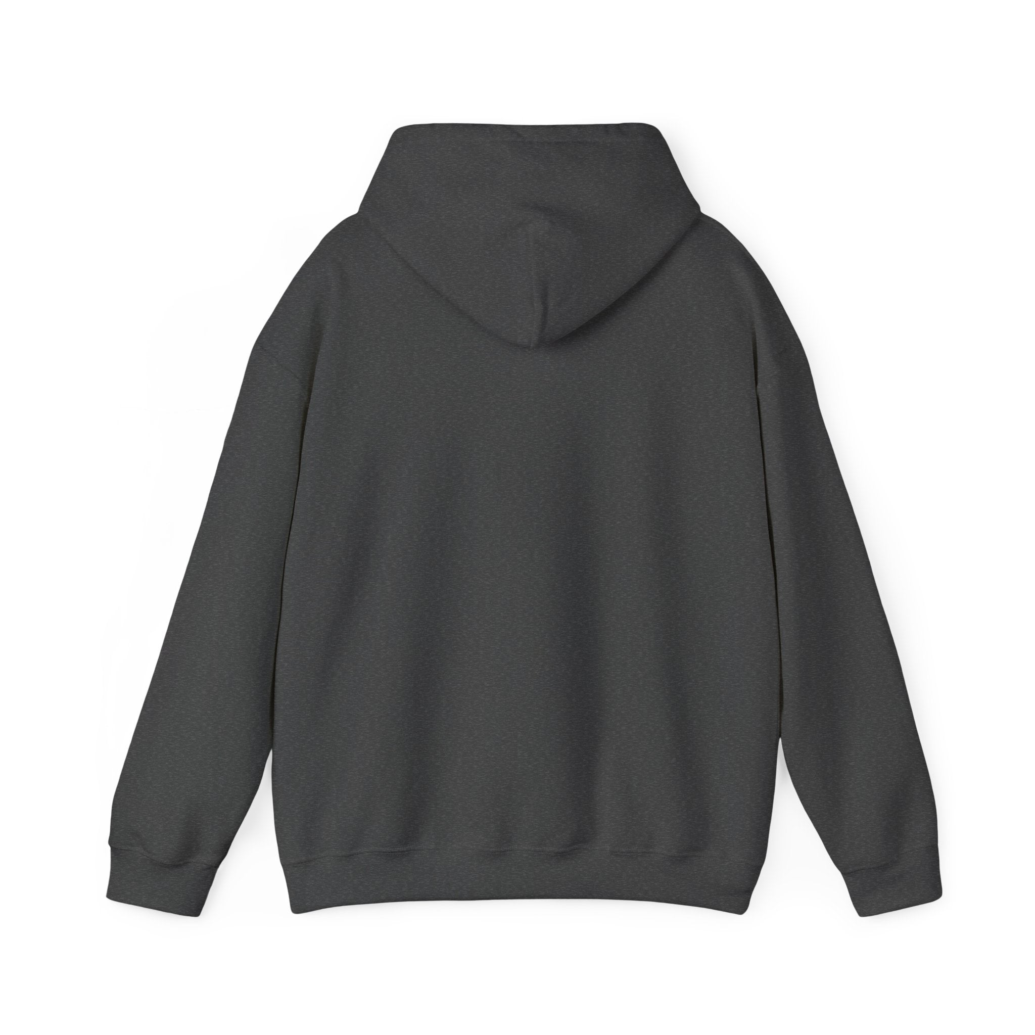 Minimal Cross Hoodie — Small Distressed Christian Cross Pullover