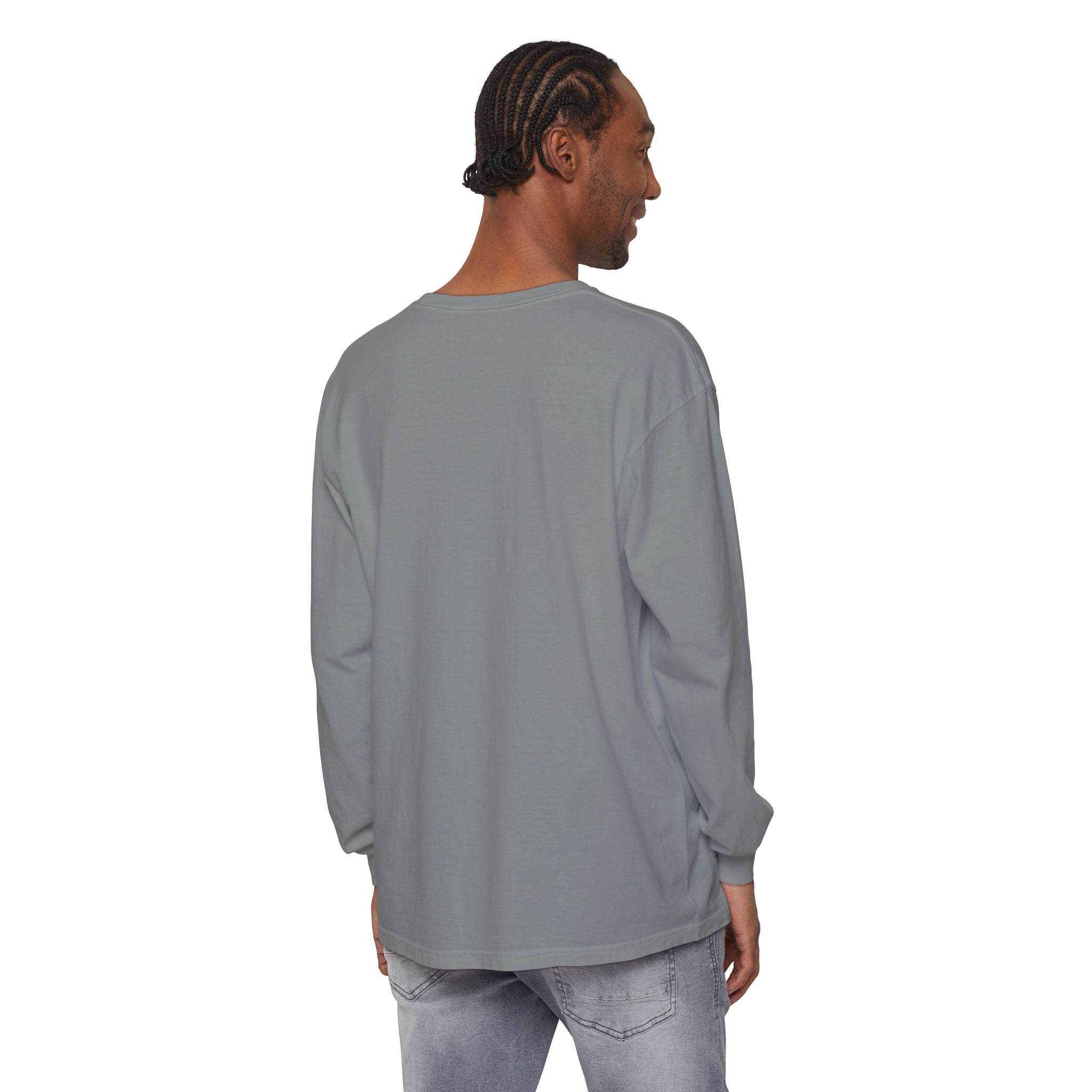 Nail Cross Long Sleeve Tee — Minimal Christian Faith Shirt