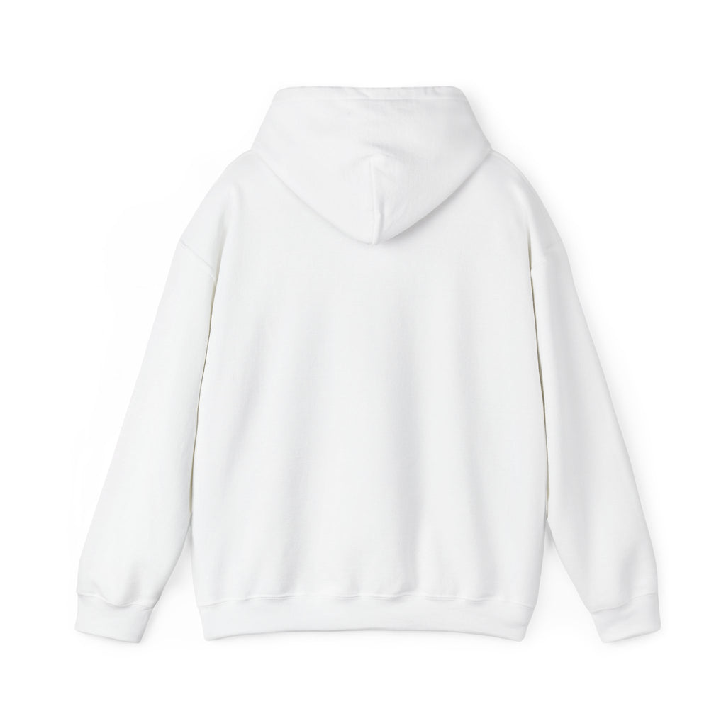 Minimal Cross Hoodie — Small Distressed Christian Cross Pullover