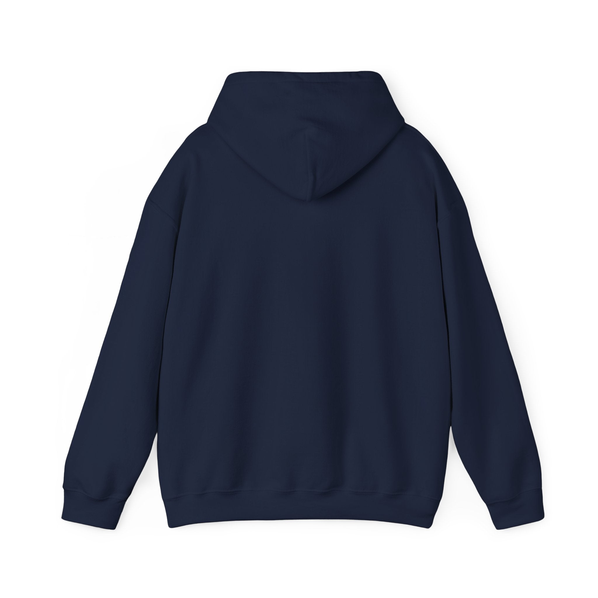 Minimal Cross Hoodie — Small Distressed Christian Cross Pullover