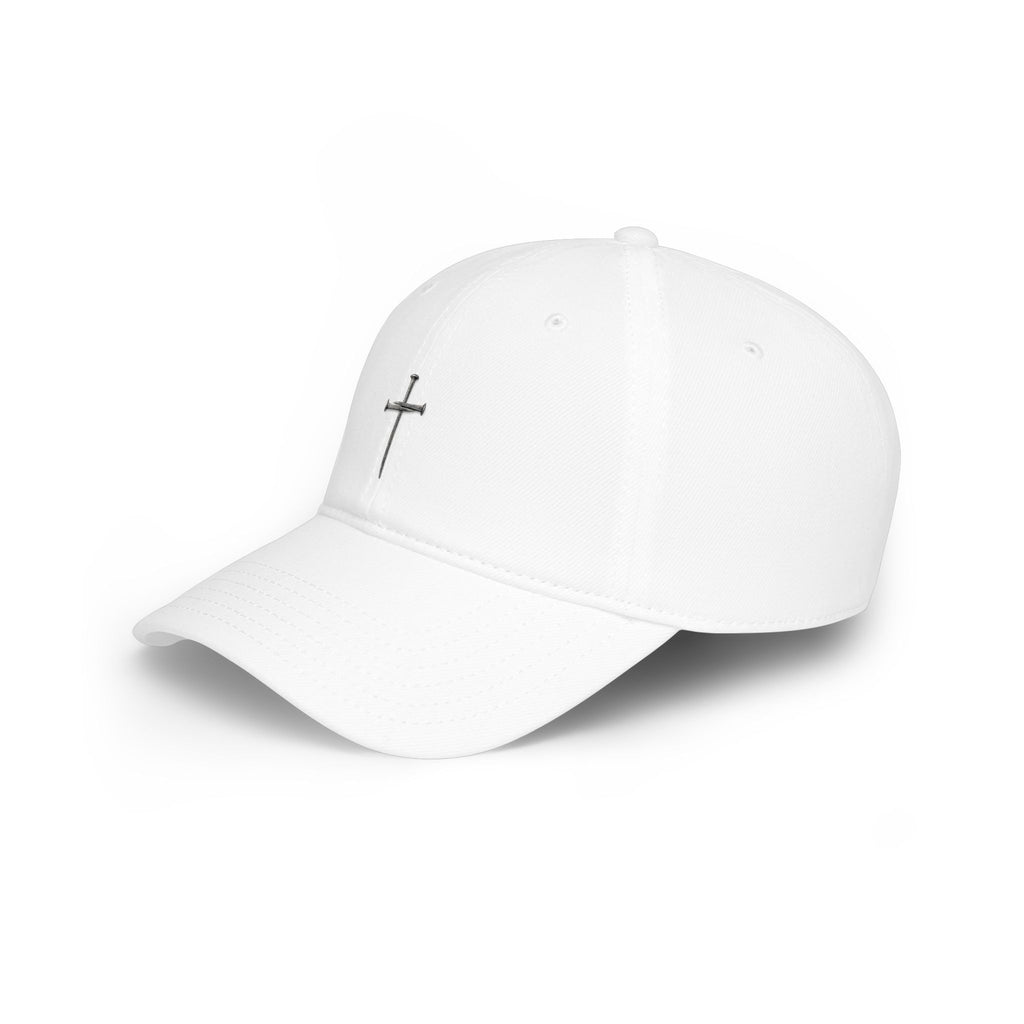 Nail Cross Baseball Cap — Minimal Faith Low-Profile Hat