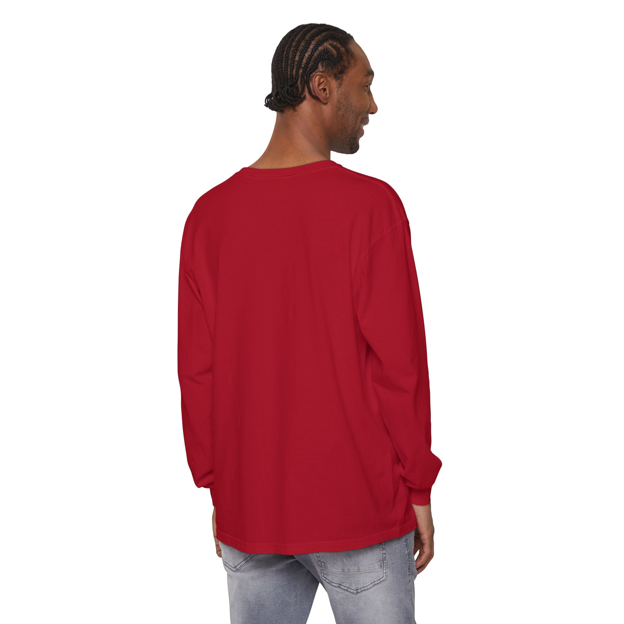 Nail Cross Long Sleeve Tee — Minimal Christian Faith Shirt