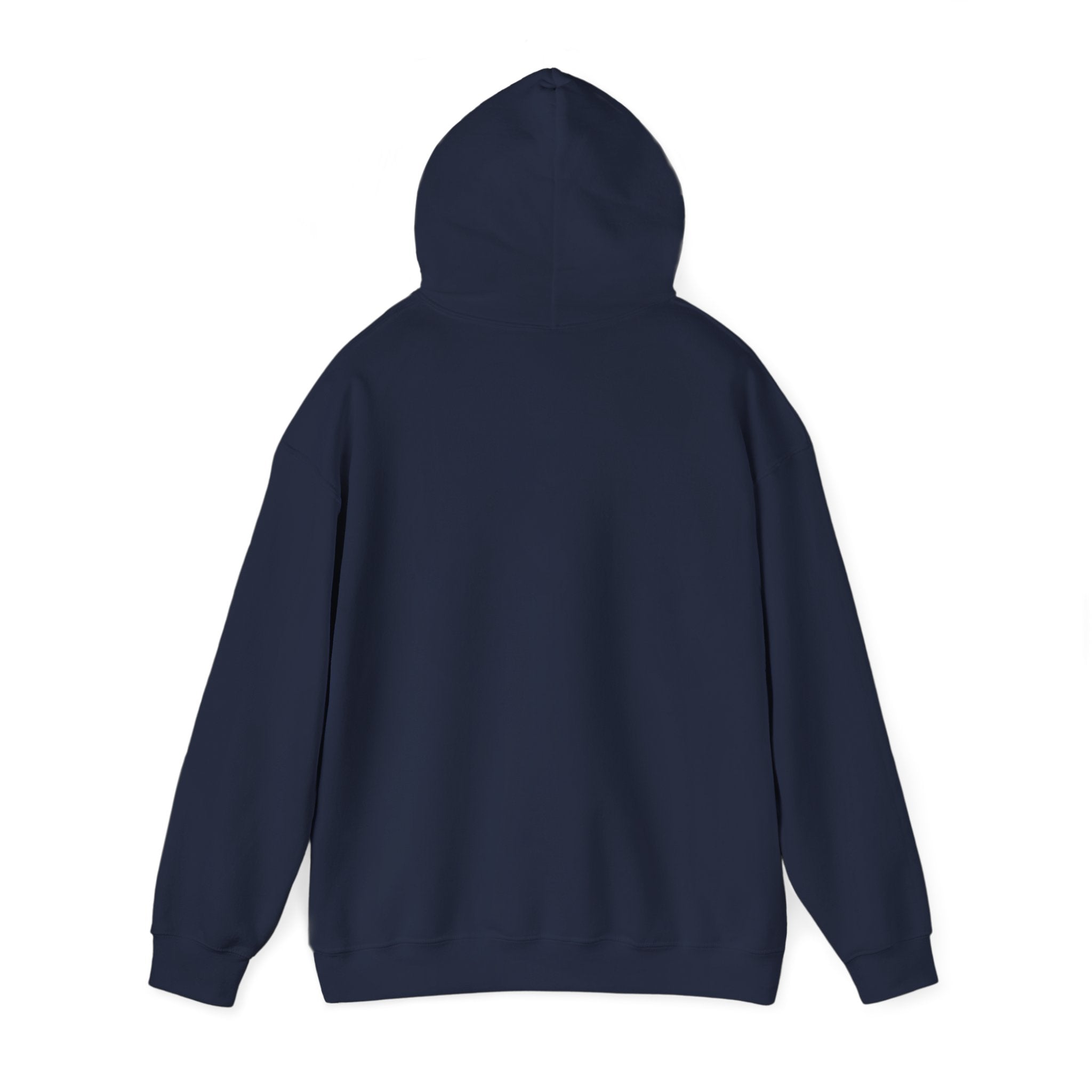 Minimal Cross Hoodie — Small Distressed Christian Cross Pullover