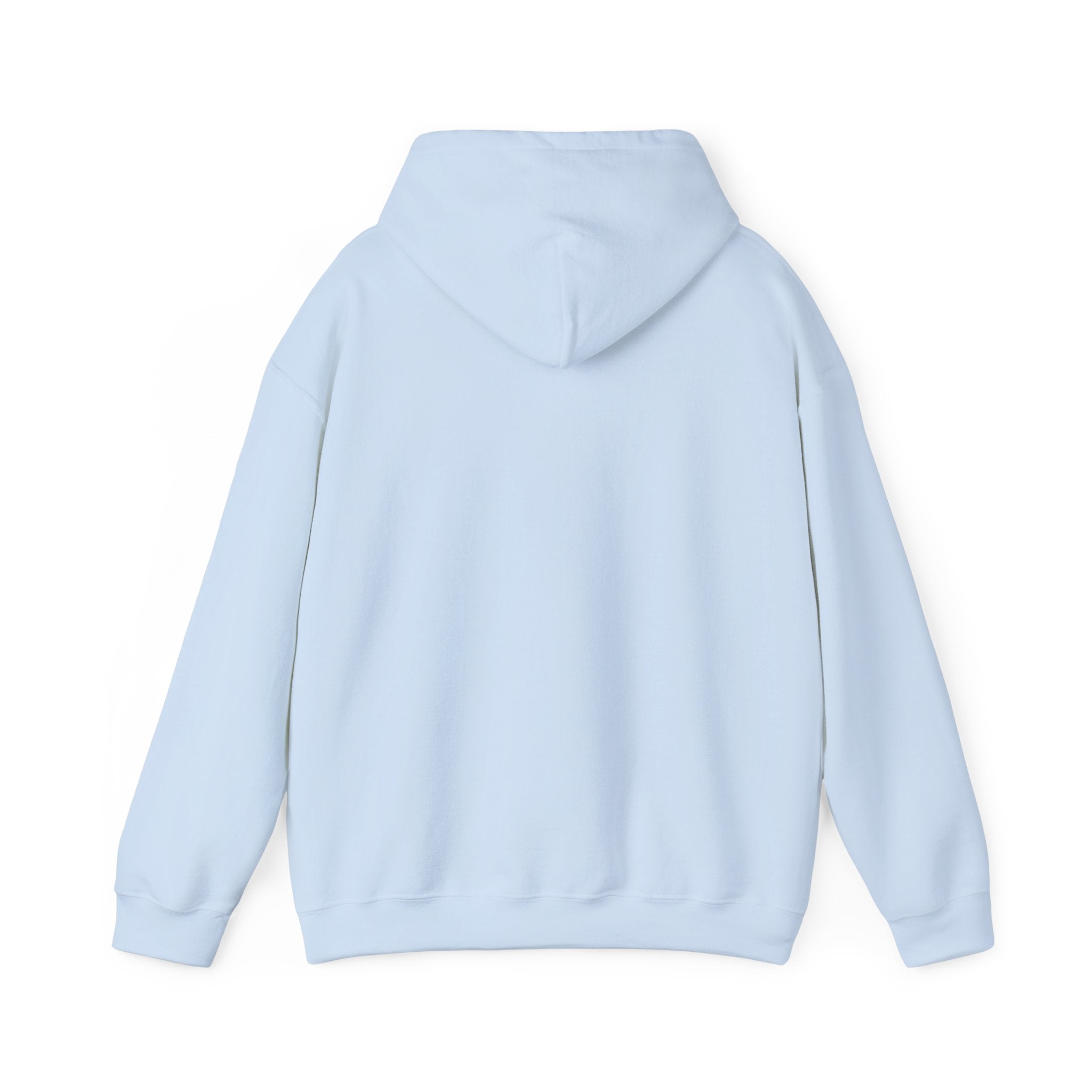 Minimal Cross Hoodie — Small Distressed Christian Cross Pullover