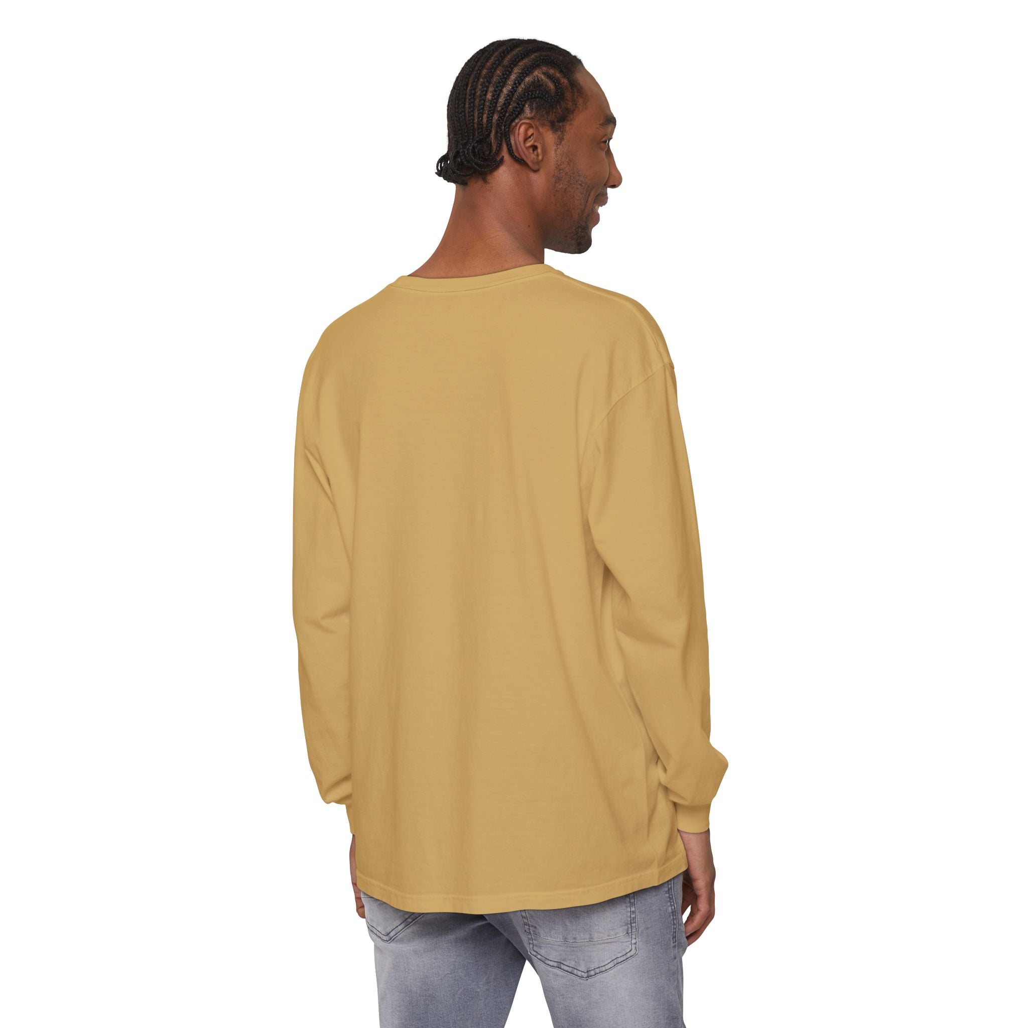 Nail Cross Long Sleeve Tee — Minimal Christian Faith Shirt