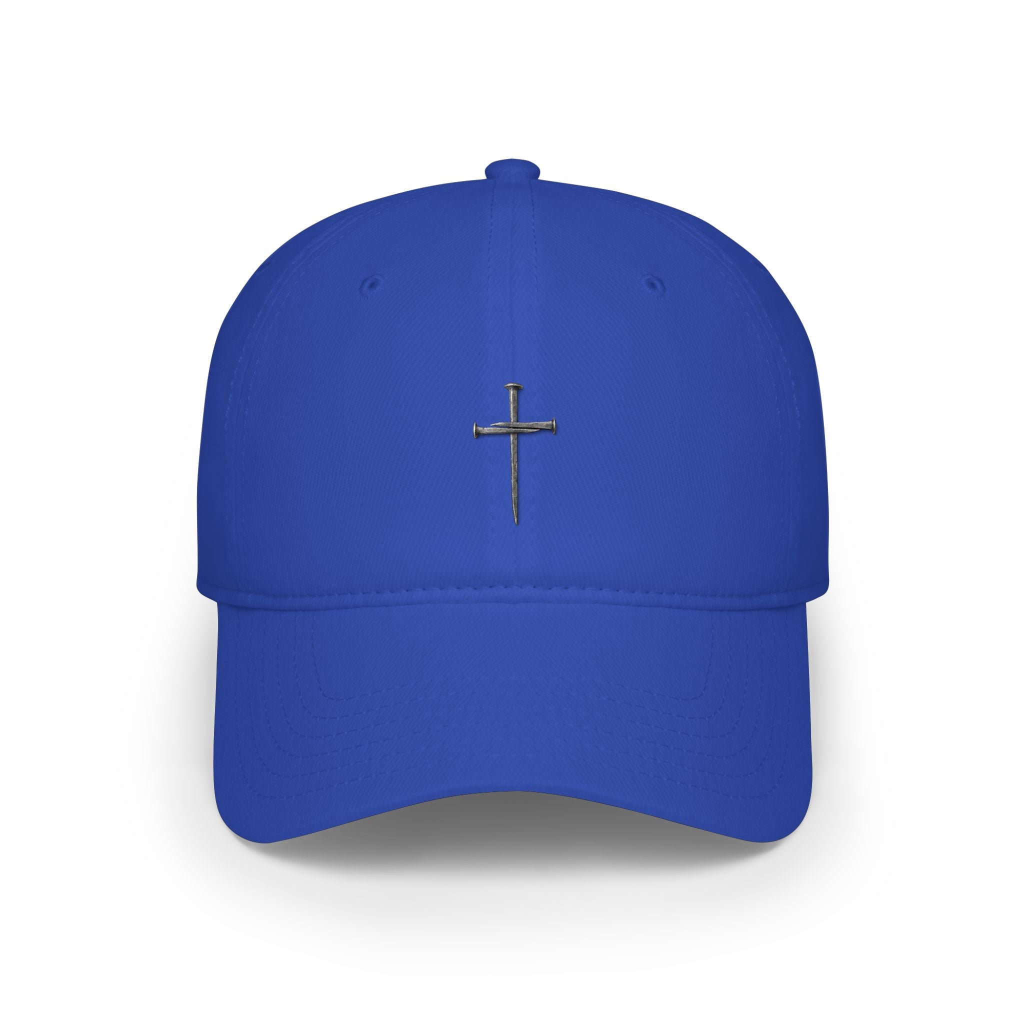 Nail Cross Baseball Cap — Minimal Faith Low-Profile Hat
