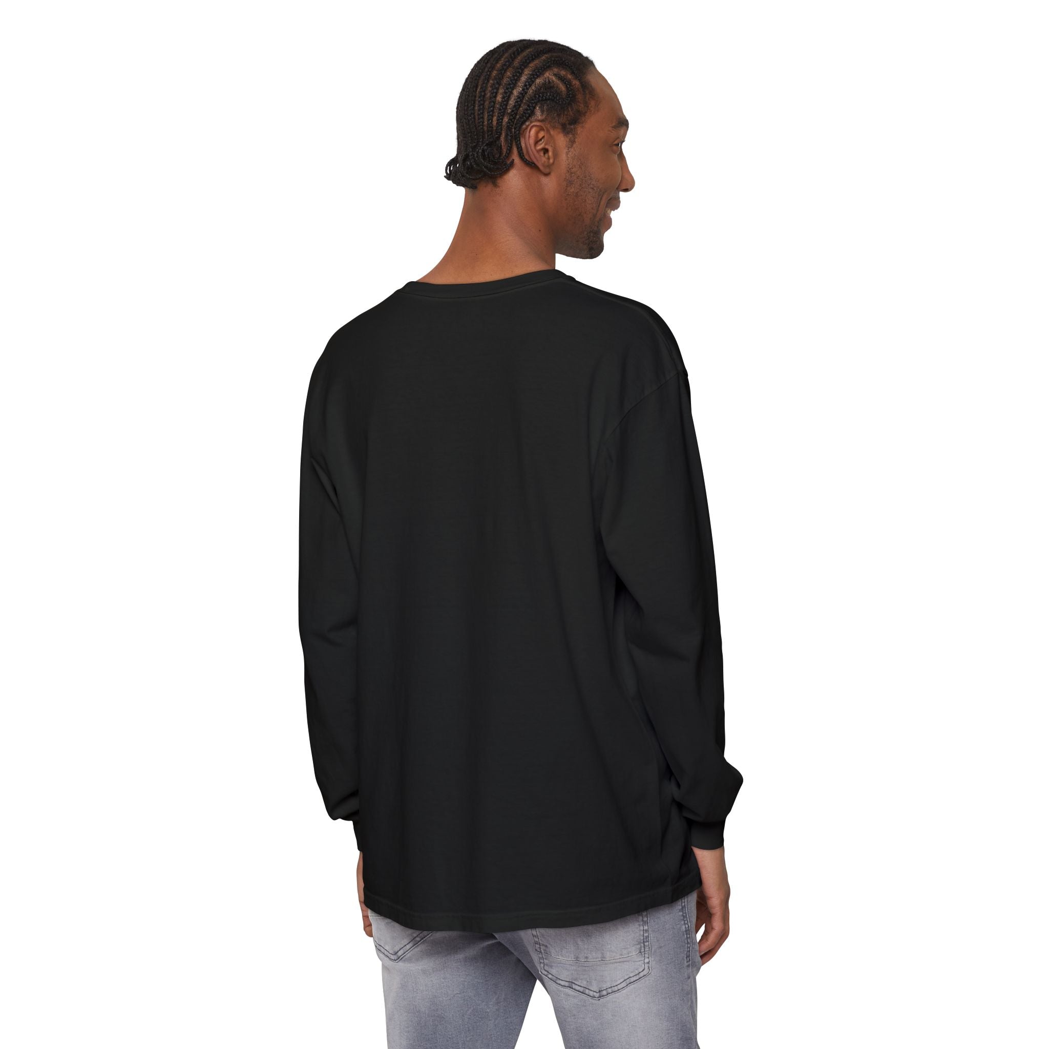 Nail Cross Long Sleeve Tee — Minimal Christian Faith Shirt