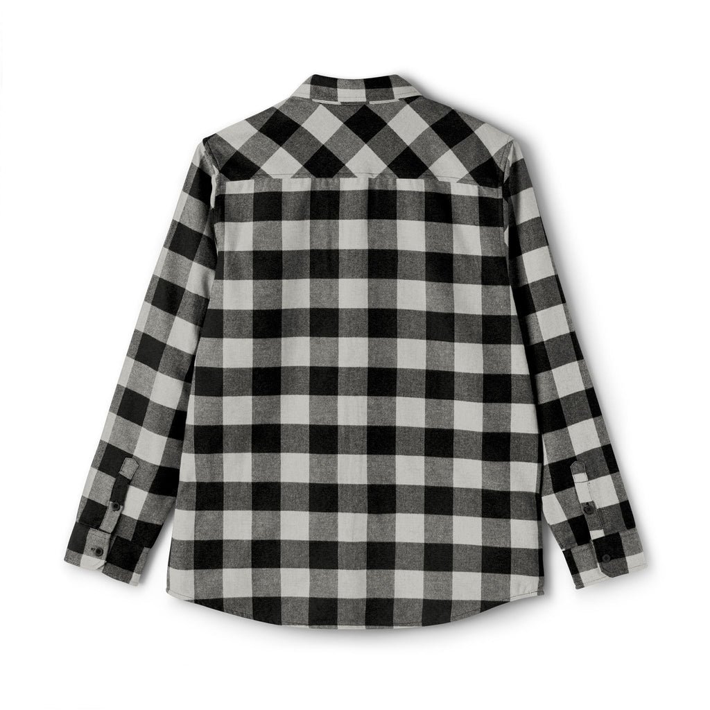 Christian Black & White Buffalo Plaid Flannel Shirt — Classic Casual Lumberjack Button-Up