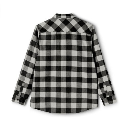 Christian Black & White Buffalo Plaid Flannel Shirt — Classic Casual Lumberjack Button-Up