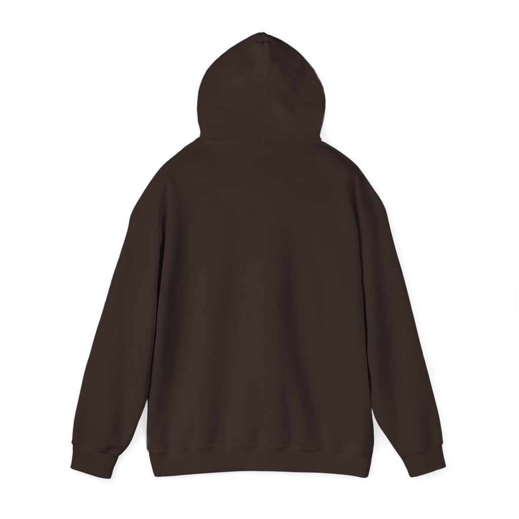 Minimal Cross Hoodie — Small Distressed Christian Cross Pullover
