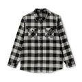 Christian Black & White Buffalo Plaid Flannel Shirt — Classic Casual Lumberjack Button-Up