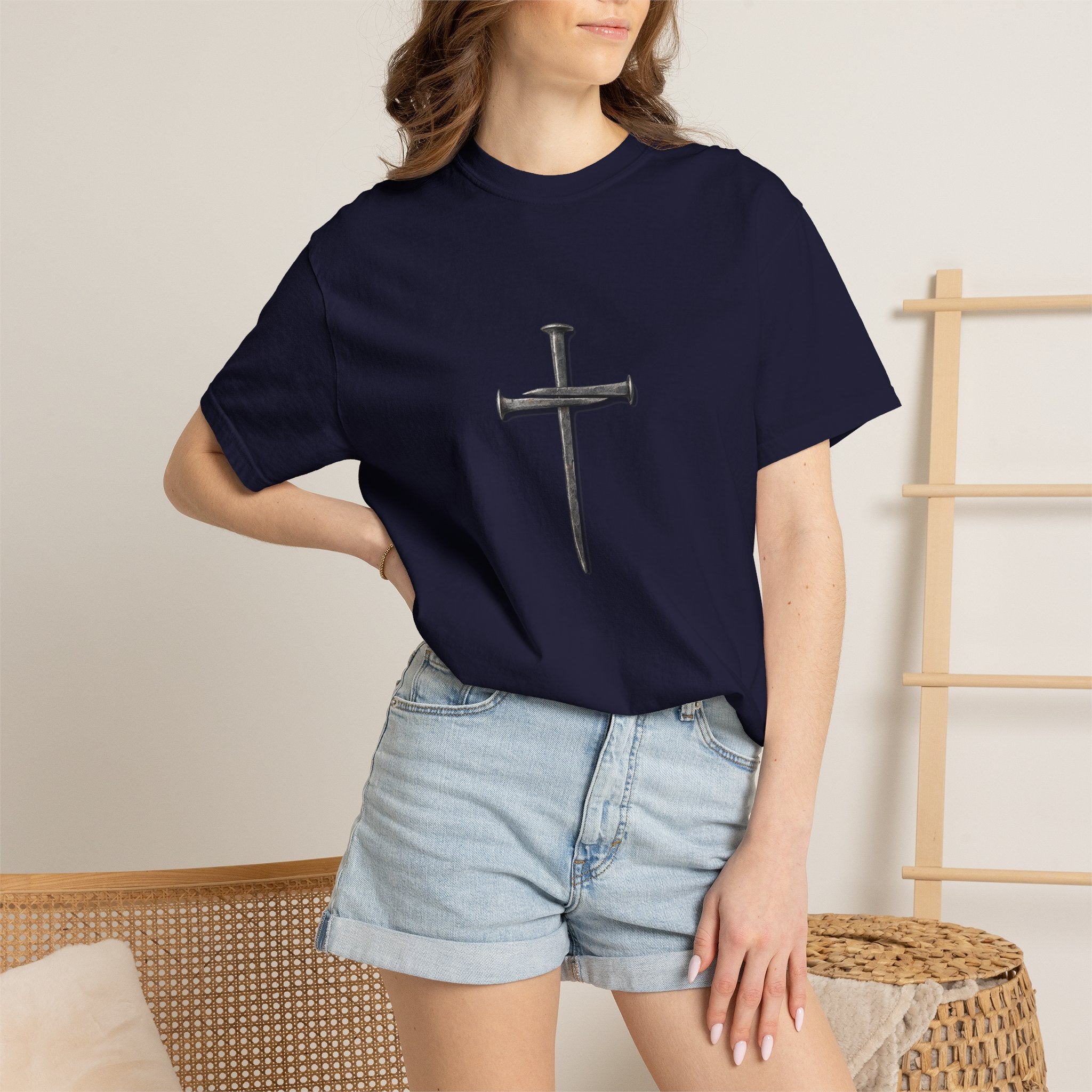 Nail Cross Graphic T-Shirt