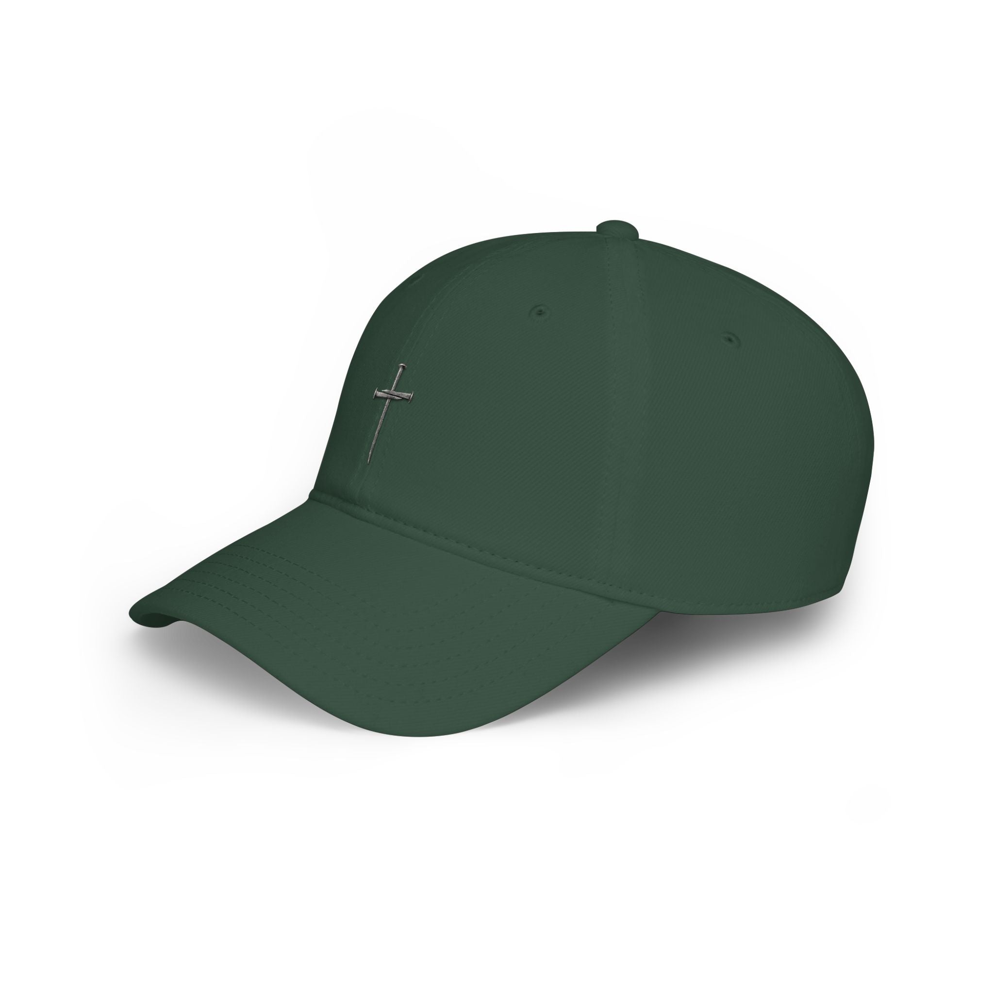 Nail Cross Baseball Cap — Minimal Faith Low-Profile Hat