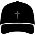 Sunwashed Rope Cap - Distressed Nail Cross Baseball Hat