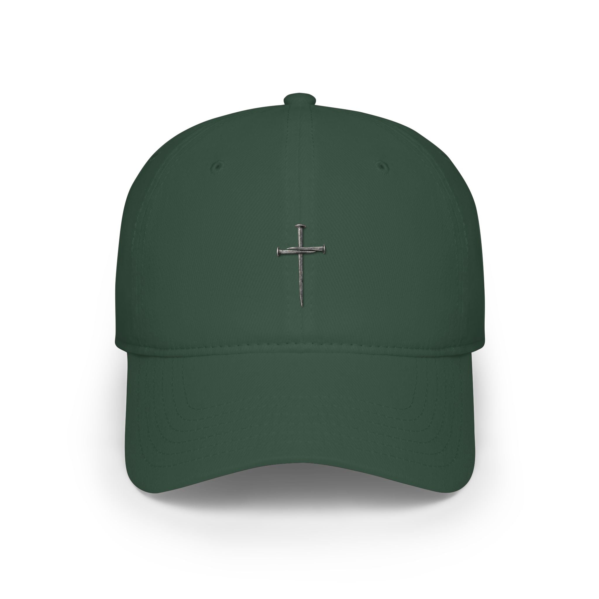 Nail Cross Baseball Cap — Minimal Faith Low-Profile Hat